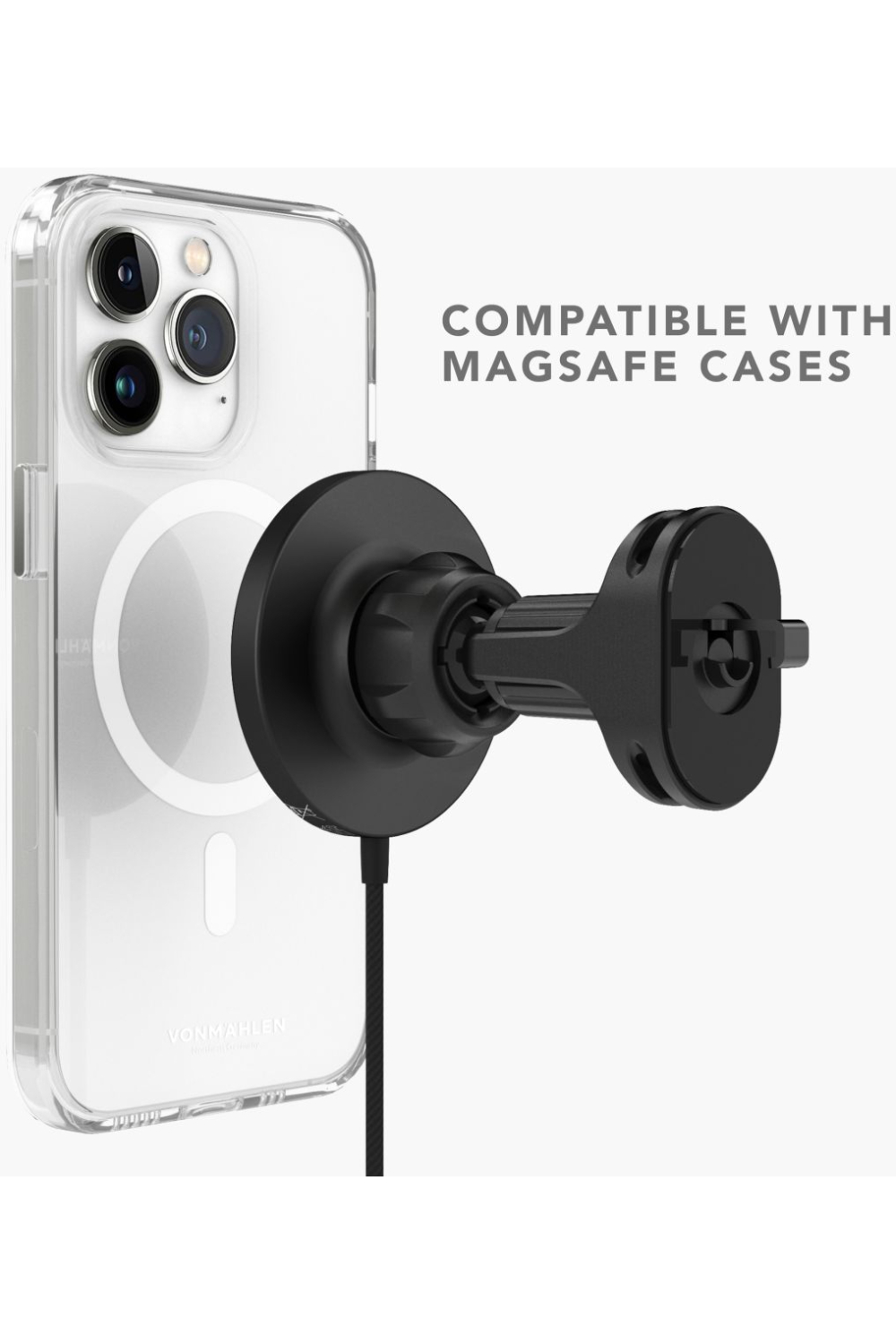 Vonmählen Aura Car Magnetic Wireless Charging Pad Black - Afbeelding 5