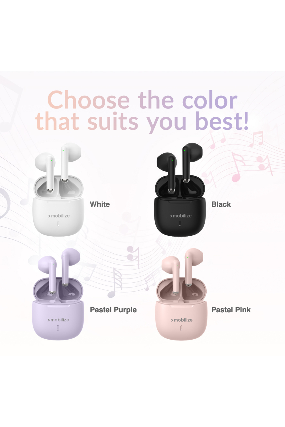 Mobilize Tws Earbuds Black - Afbeelding 6