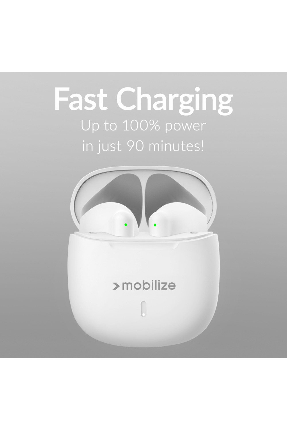 Mobilize Tws Earbuds White - Afbeelding 3