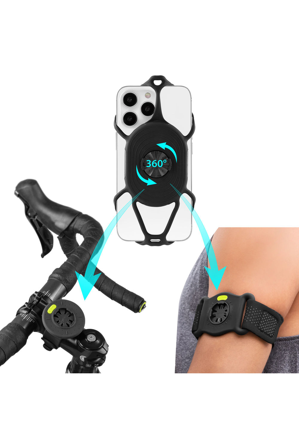 Bone Run+Bike Tie Connect Kit 2 Black