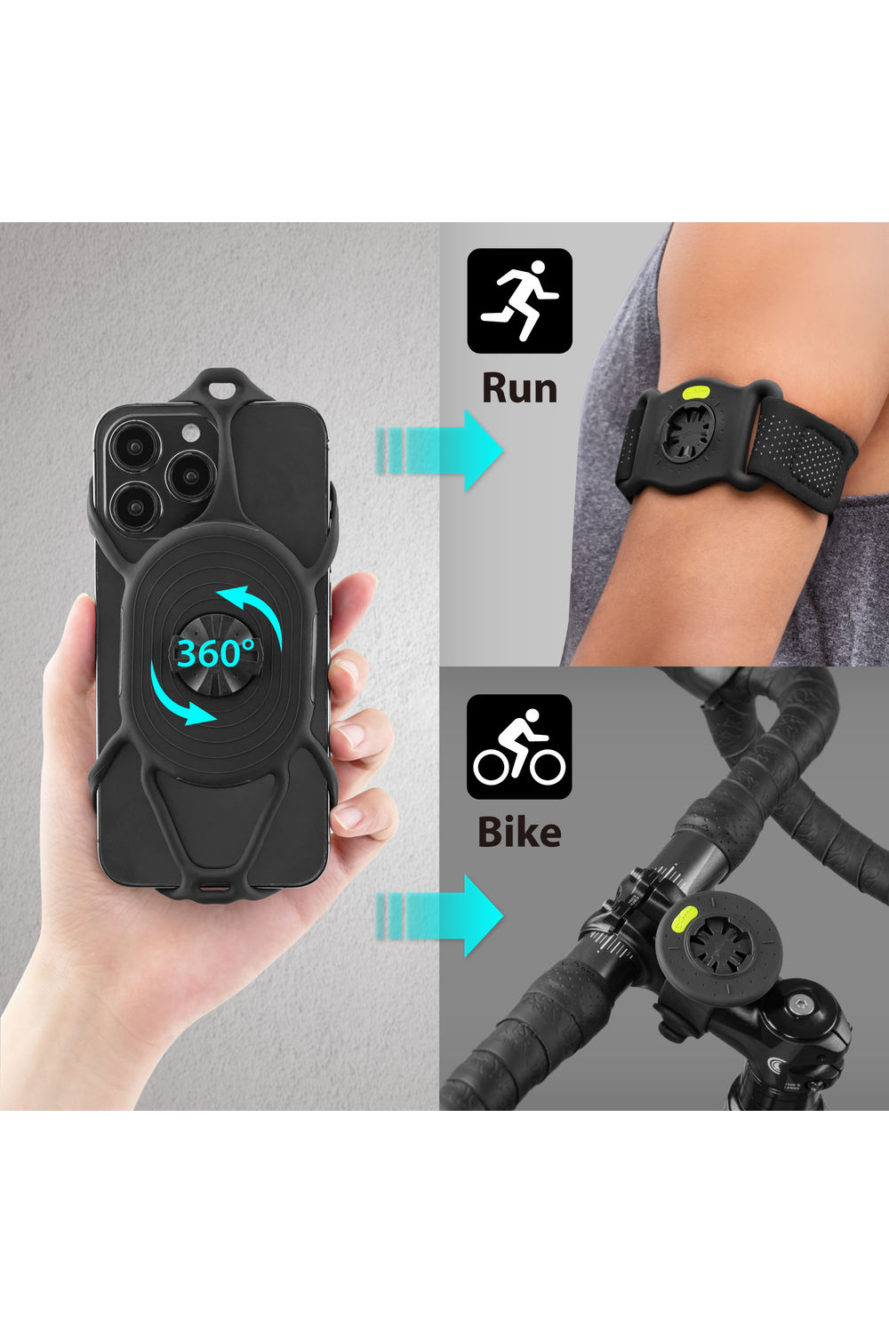 Bone Run+Bike Tie Connect Kit 2 Black - Afbeelding 11