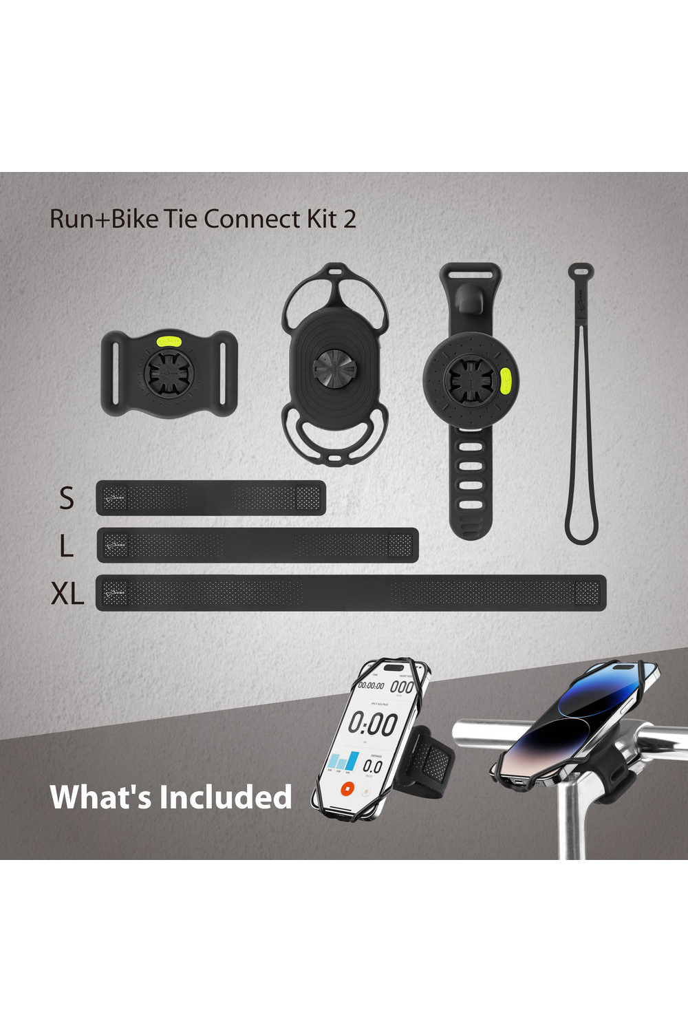 Bone Run+Bike Tie Connect Kit 2 Black - Afbeelding 12