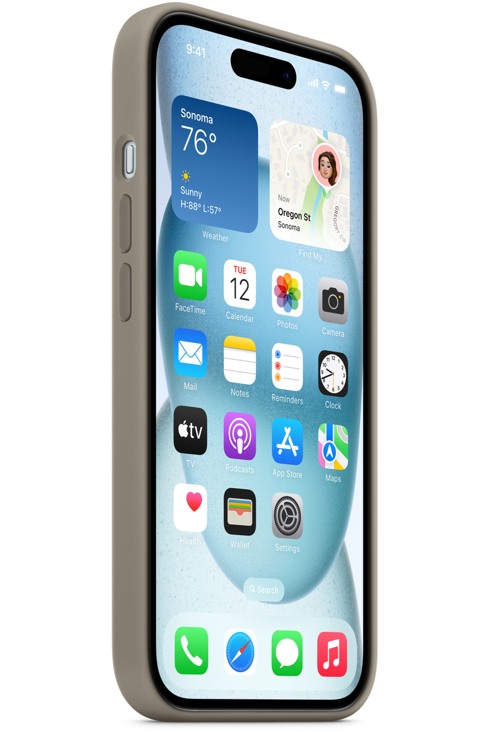 Apple Mt133Zm/A Apple Silicone Case With Magsafe Iphone 15 Plus Clay - Afbeelding 3