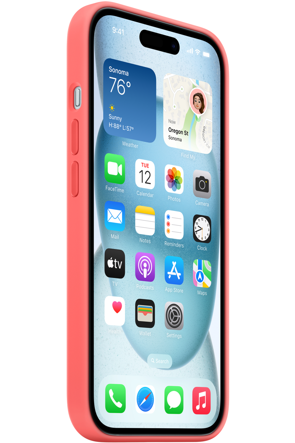 Apple Mt163Zm/A Apple Silicone Case With Magsafe Iphone 15 Plus Guave - Afbeelding 3