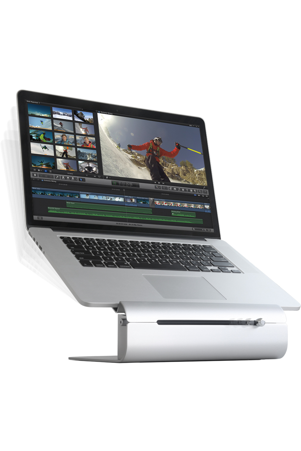 Rain Design Ilevel2 Adjustable Laptop Stand Space Grey - Afbeelding 2