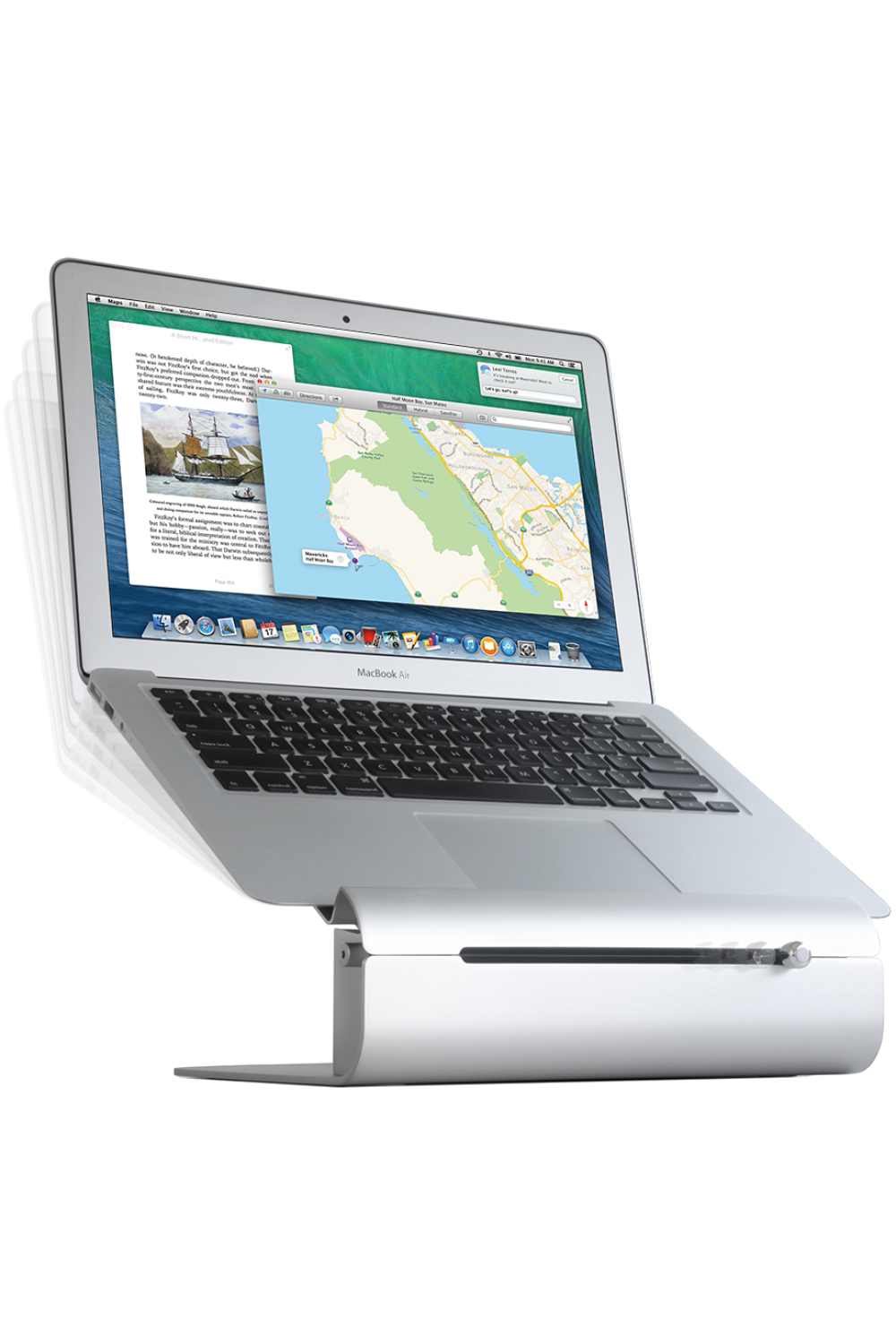 Rain Design Ilevel2 Adjustable Laptop Stand Space Grey - Afbeelding 4