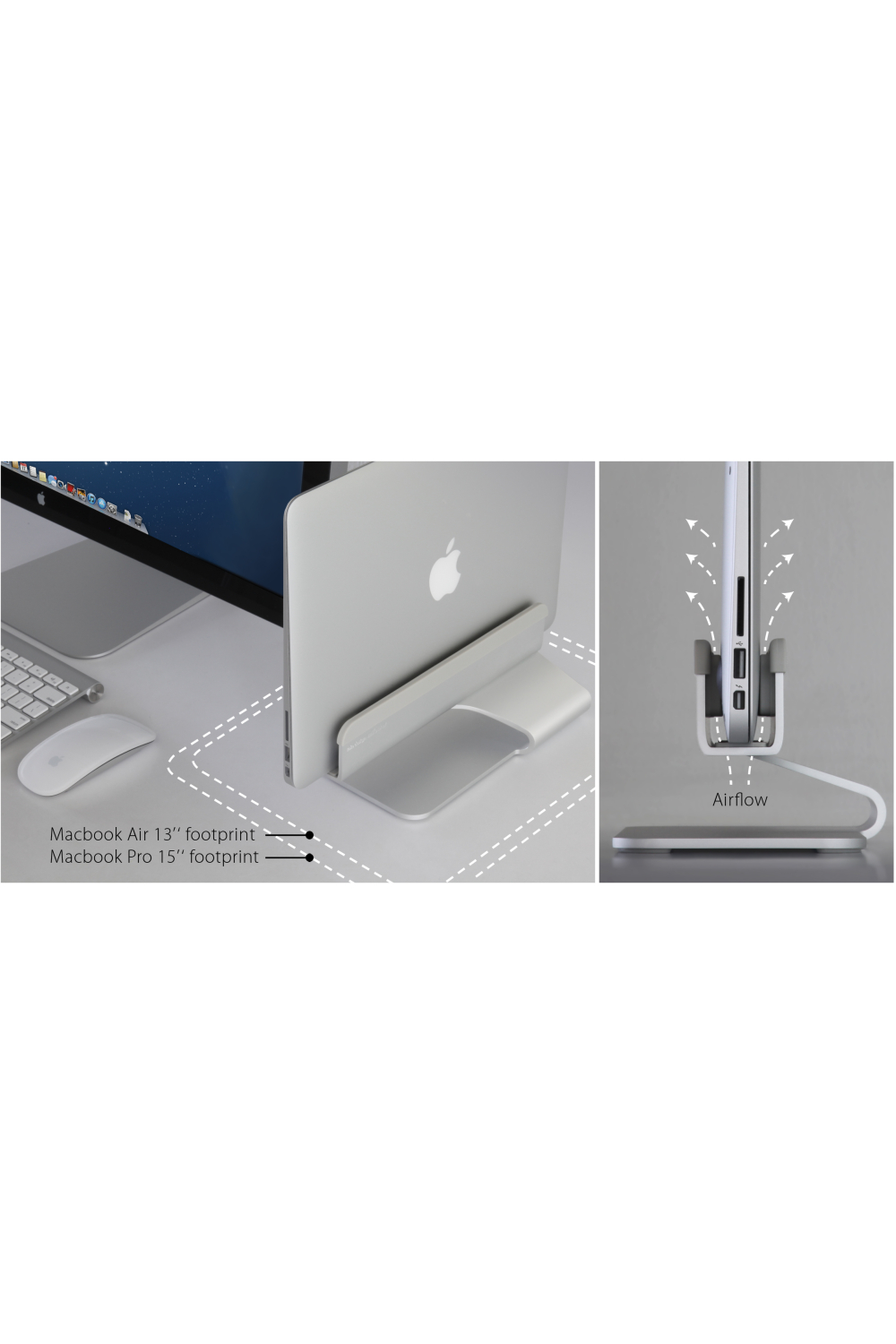 Rain Design Mtower Vertical Laptop Stand Space Grey - Afbeelding 3
