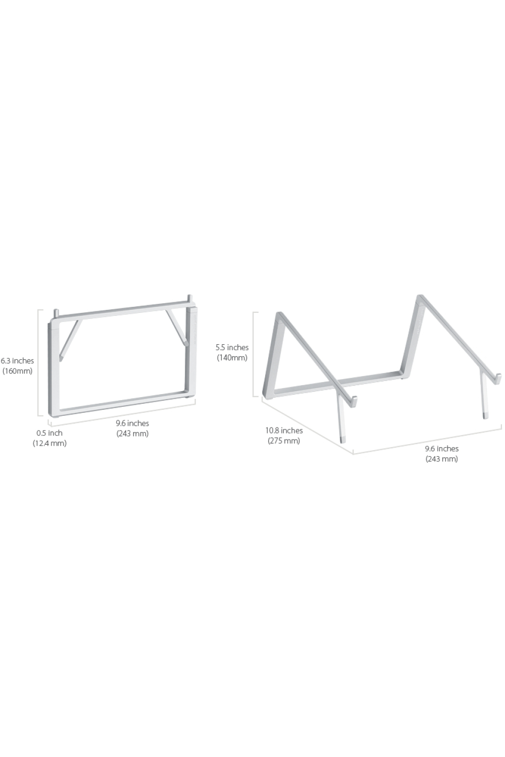 Rain Design Mbar Pro+ Foldable Laptop Stand Silver - Afbeelding 9
