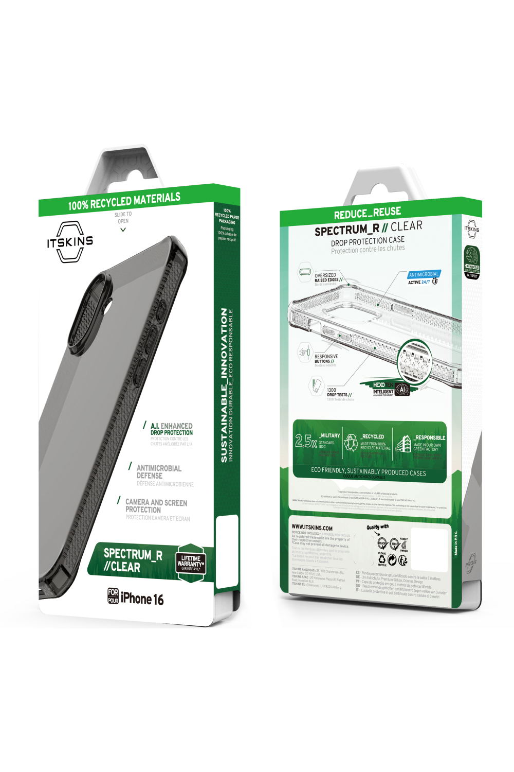 Itskins Level 2 Spectrumclear_R For Apple Iphone 16 Smoke - Afbeelding 8