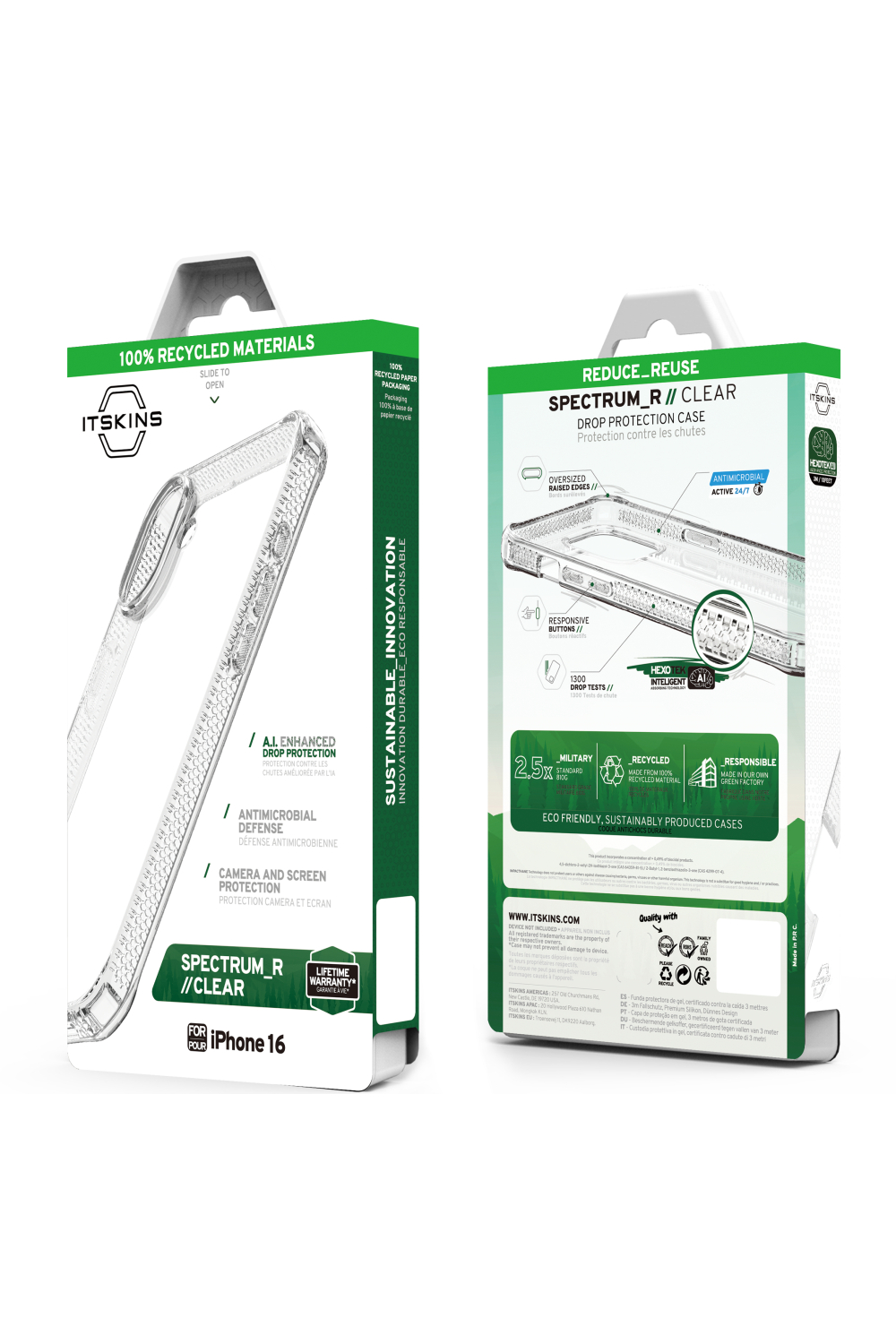 Itskins Level 2 Spectrumclear_R For Apple Iphone 16 Transparent - Afbeelding 8
