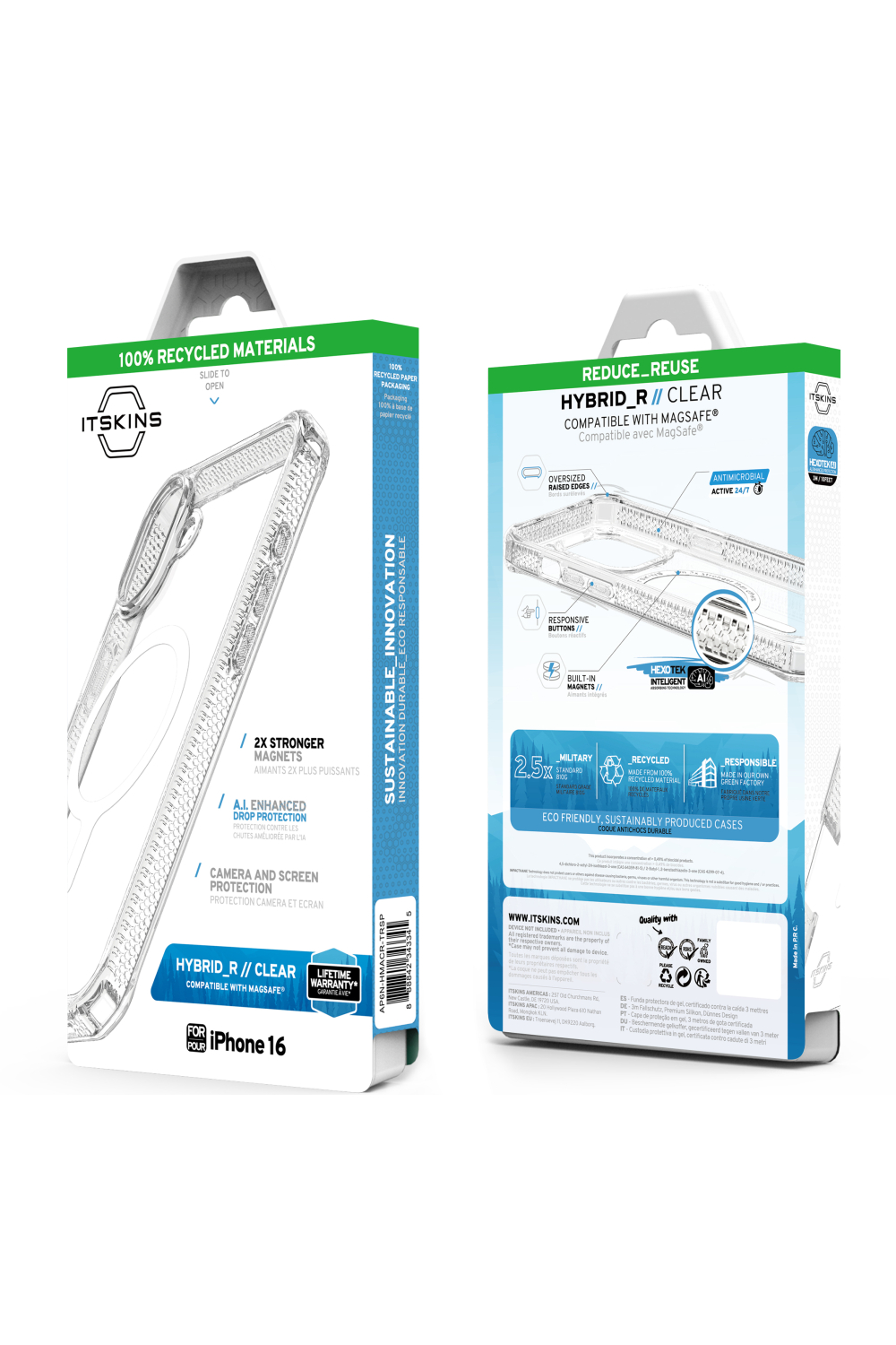 Itskins Level 2 Hybridmagclear_R For Apple Iphone 16 Transparent - Afbeelding 7