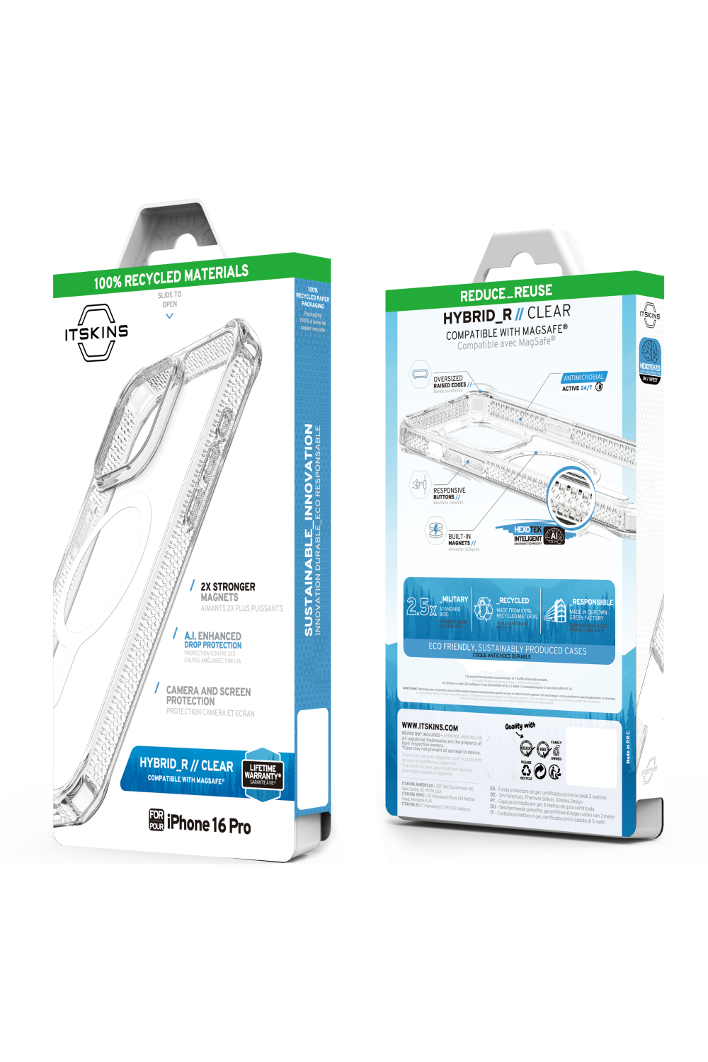 Itskins Level 2 Hybridmagclear_R For Apple Iphone 16 Pro Transparent - Afbeelding 8