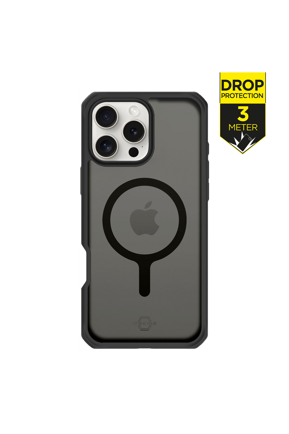 Itskins Level 2 Hybridmagfrost_R For Apple Iphone 16 Pro Black