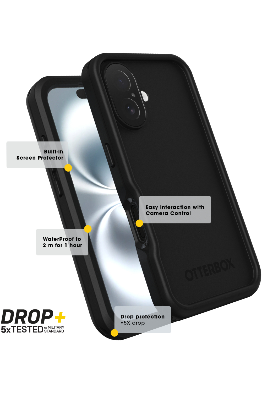 Otterbox Fre For Magsafe Case Apple Iphone 16 Pro Black - Afbeelding 5