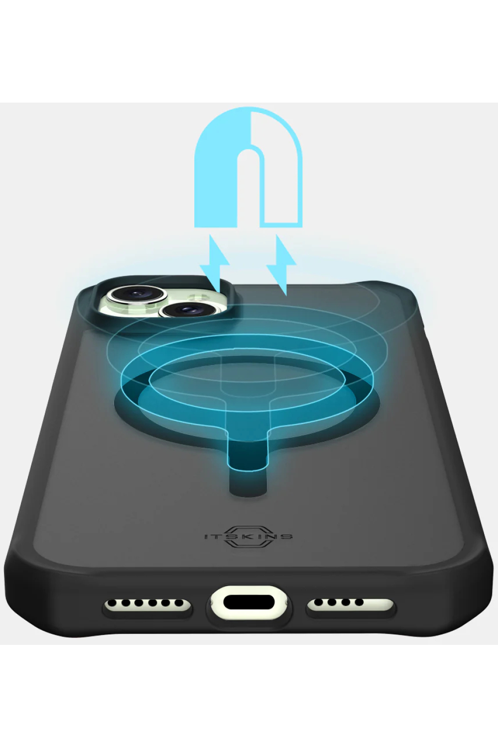 Itskins Level 2 Hybridmagfrost_R For Apple Iphone 14/15 Black - Afbeelding 3