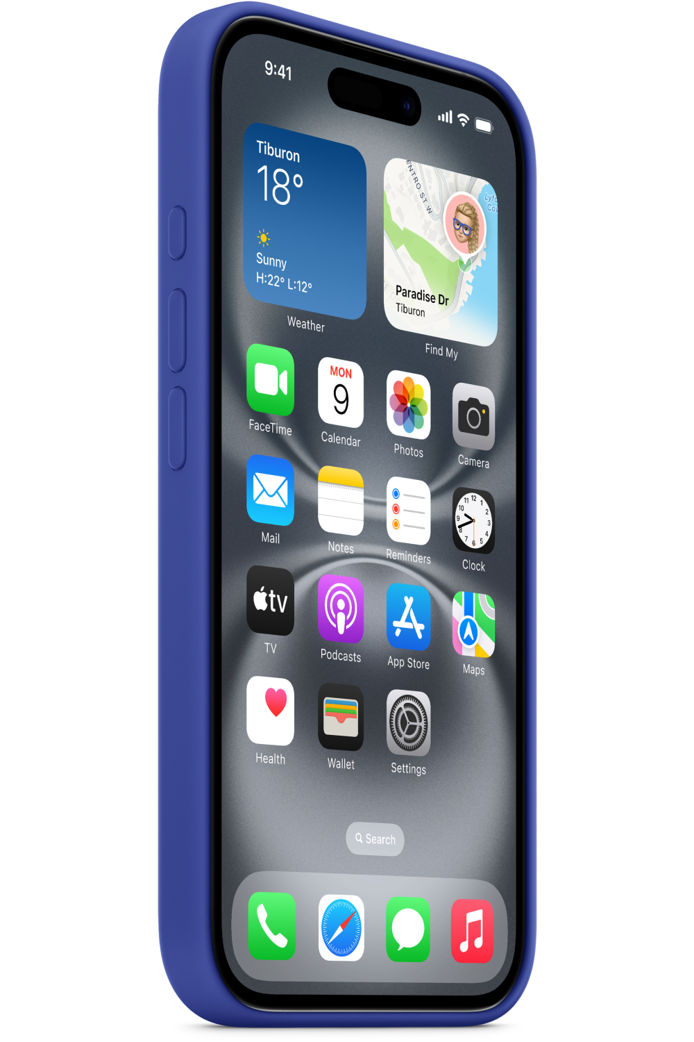 Apple Myy63Zm/A Apple Silicone Case With Magsafe Iphone 16 Ultramarine - Afbeelding 2