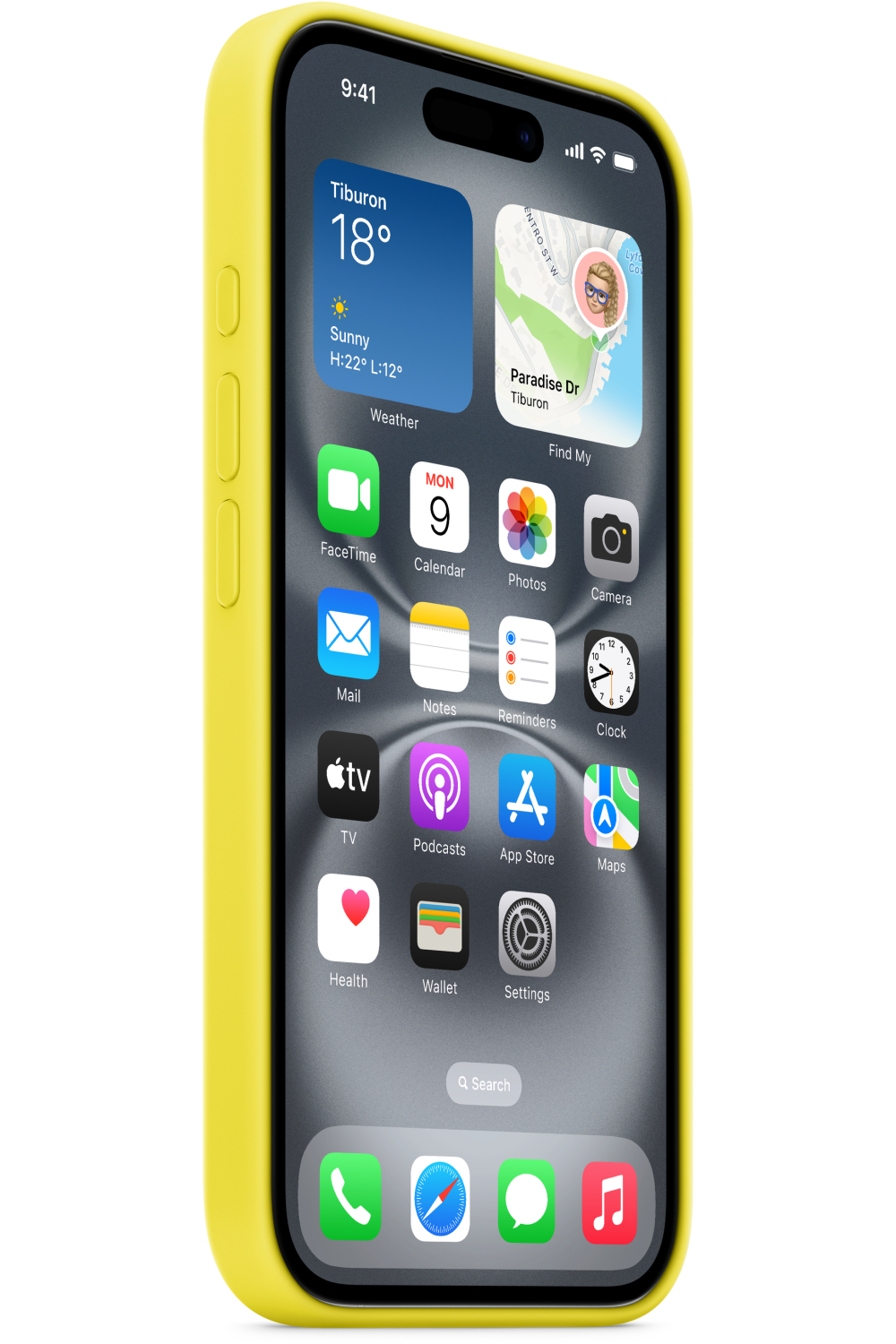 Apple Myy73Zm/A Apple Silicone Case With Magsafe Iphone 16 Starfruit - Afbeelding 2
