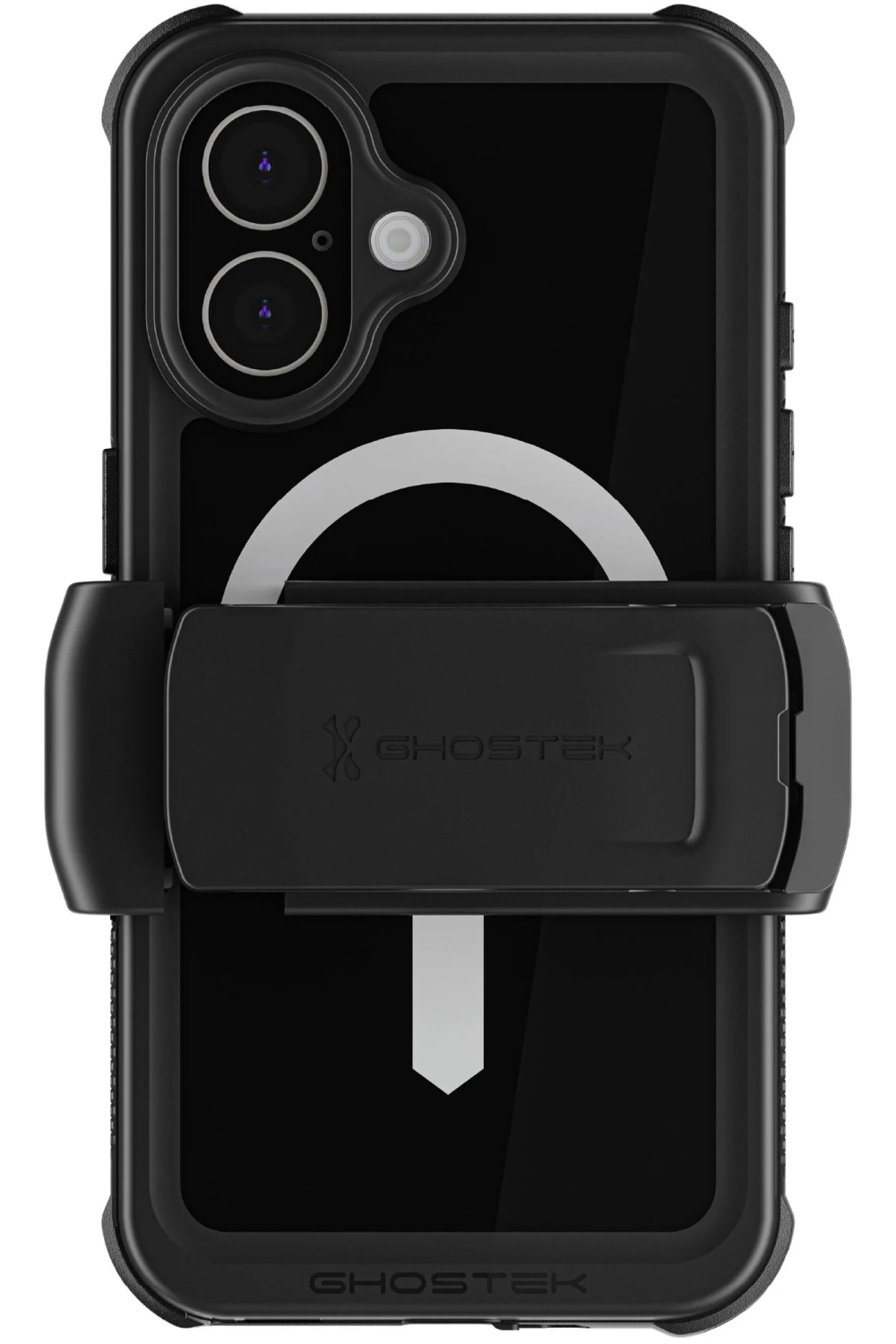 Ghostek Nautical Waterproof Magsafe Case + Belt Swivel Holster Apple Iphone 16 Black - Afbeelding 2