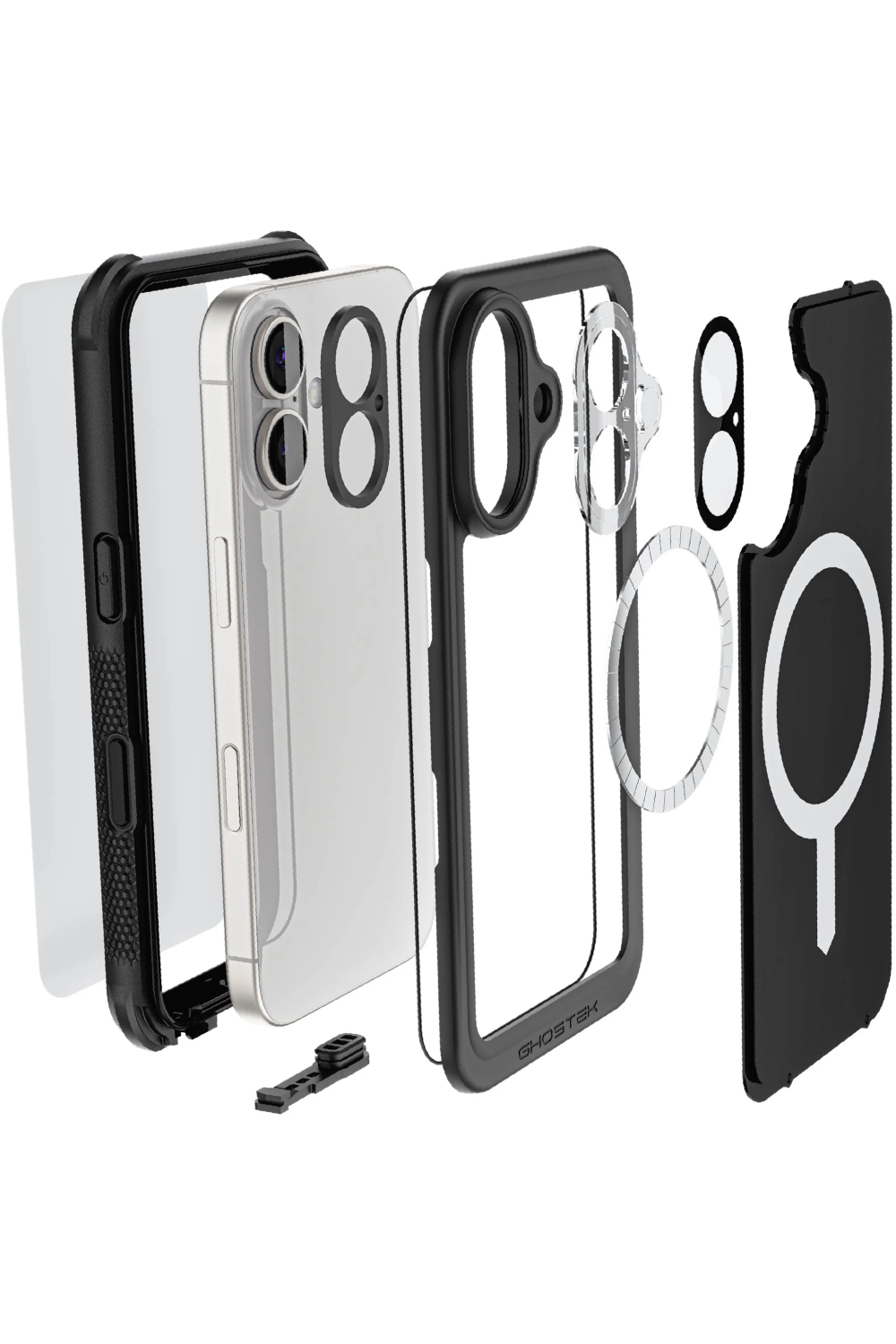 Ghostek Nautical Waterproof Magsafe Case + Belt Swivel Holster Apple Iphone 16 Black - Afbeelding 9