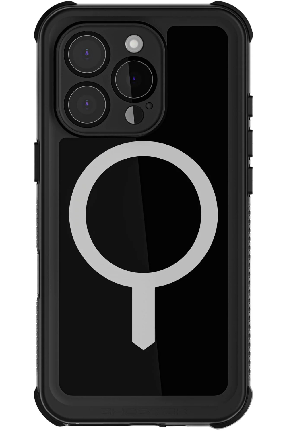 Ghostek Nautical Waterproof Magsafe Case + Belt Swivel Holster Apple Iphone 16 Pro Black - Afbeelding 3