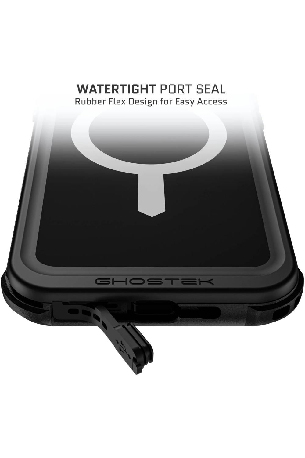 Ghostek Nautical Waterproof Magsafe Case + Belt Swivel Holster Apple Iphone 16 Pro Max Black - Afbeelding 10