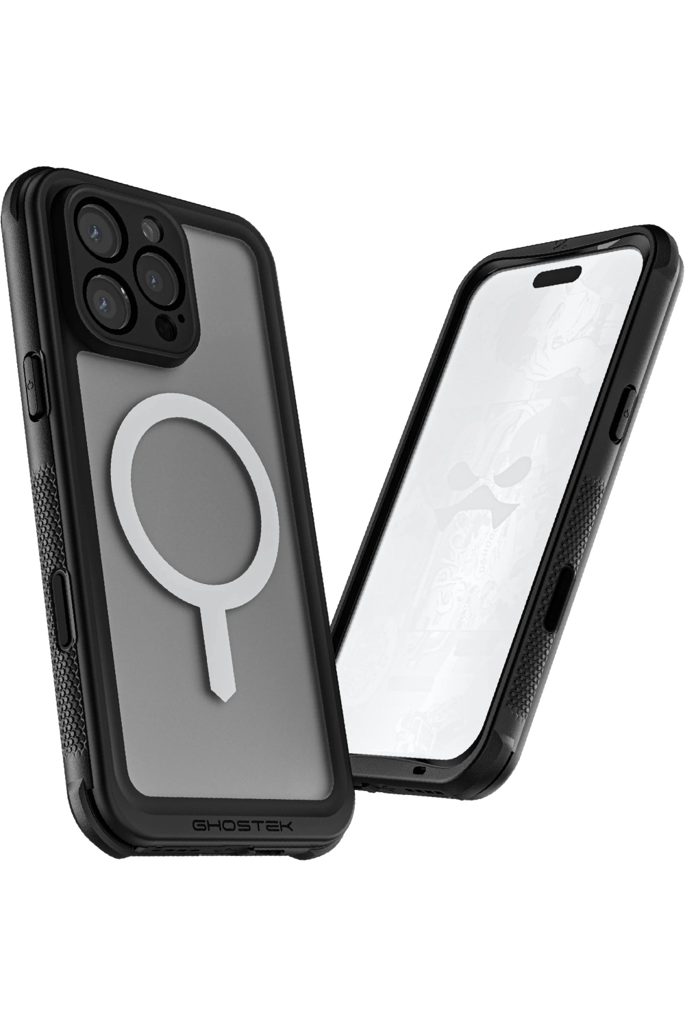 Ghostek Nautical Waterproof Magsafe Case + Belt Swivel Holster Apple Iphone 16 Pro Max Clear - Afbeelding 7