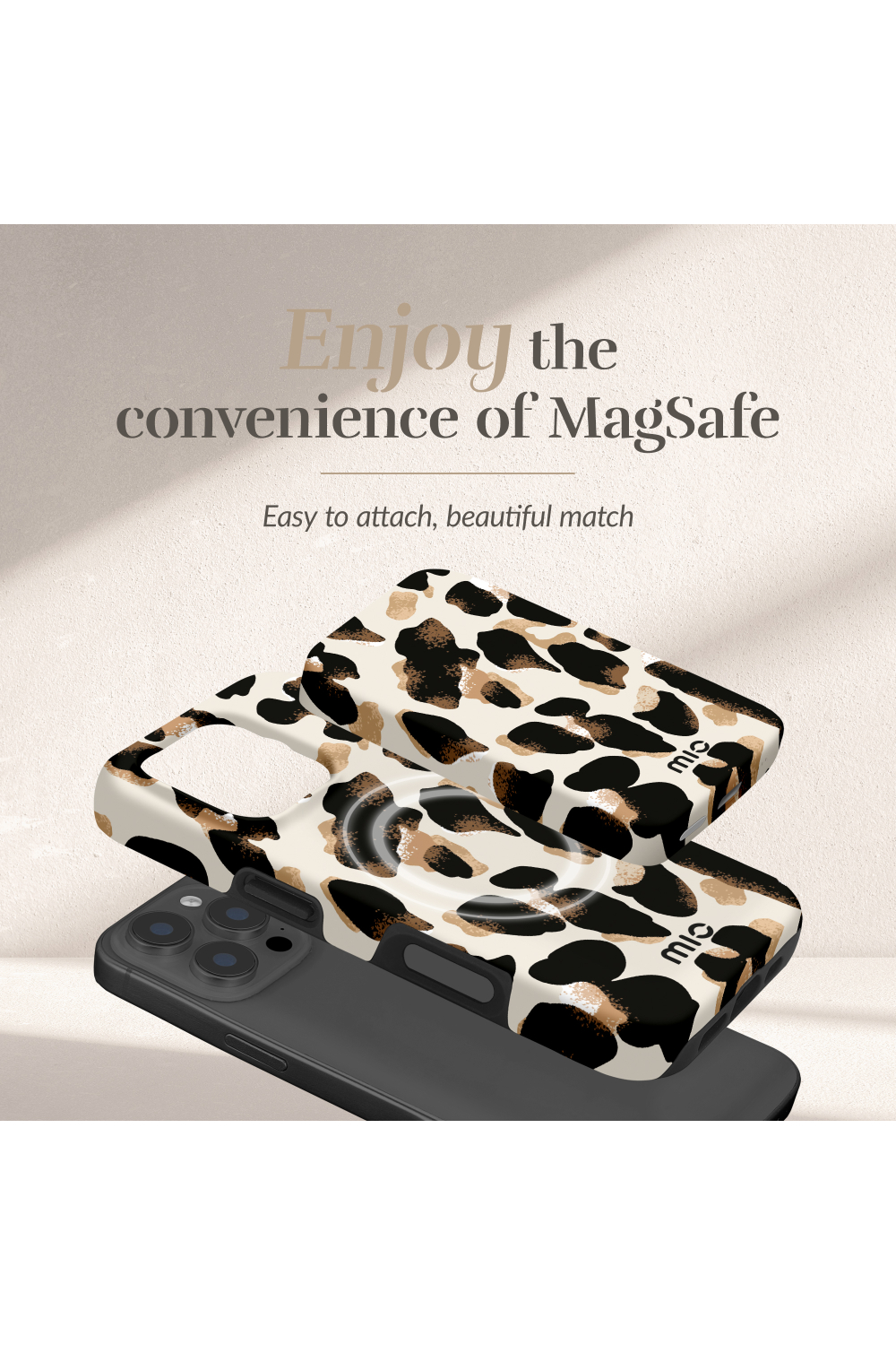 Mio By Mobilize Mio Powerbank 5000Mah With Double Sided Magsafe Compatibility  Leopard - Matt - Afbeelding 3