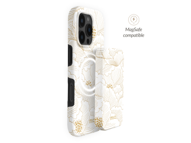 Mio By Mobilize Mio Powerbank 5000Mah With Double Sided Magsafe Compatibility White Roses - Glossy