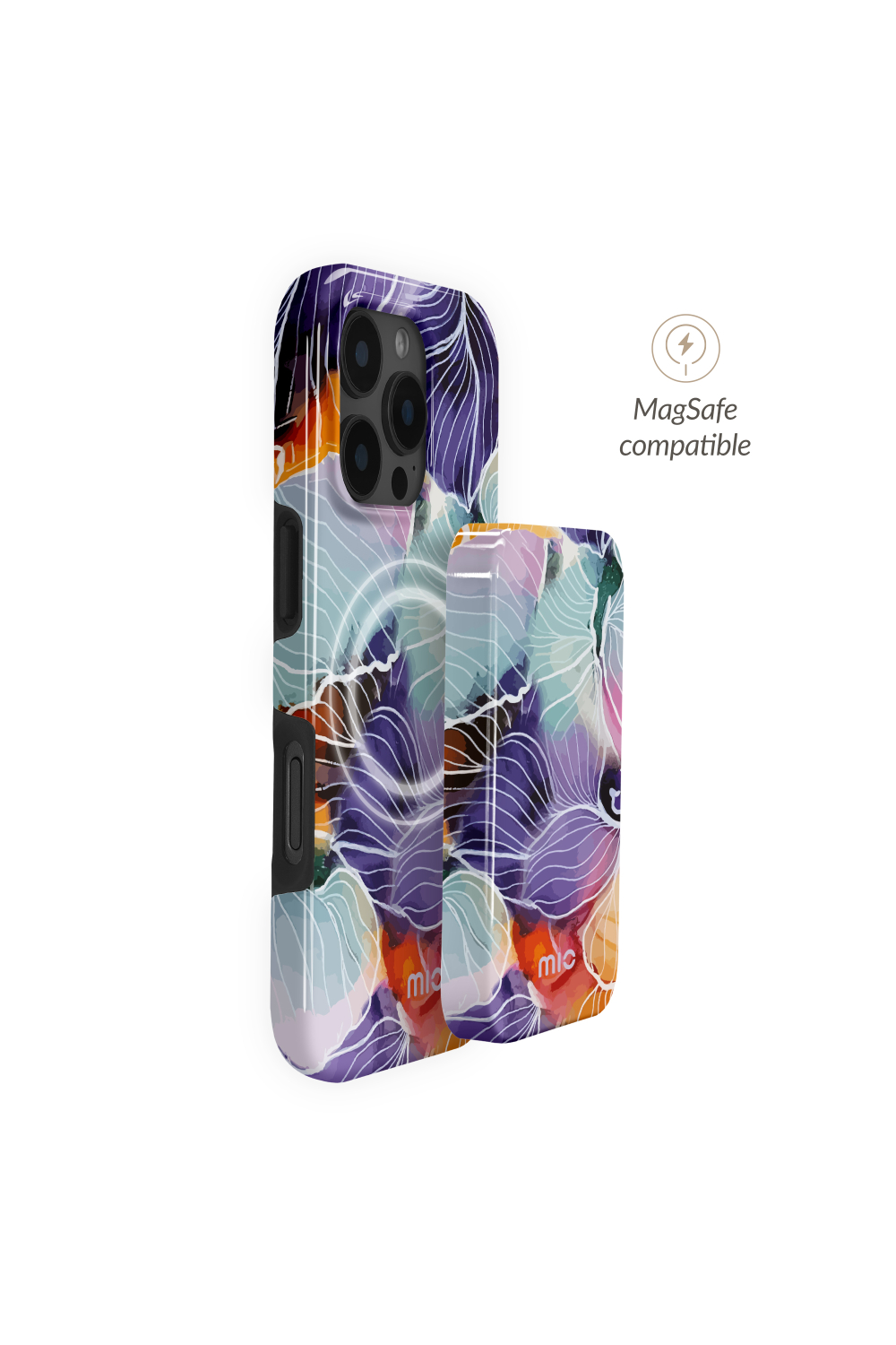 Mio By Mobilize Mio Powerbank 5000Mah With Double Sided Magsafe Compatibility Flowers - Glossy