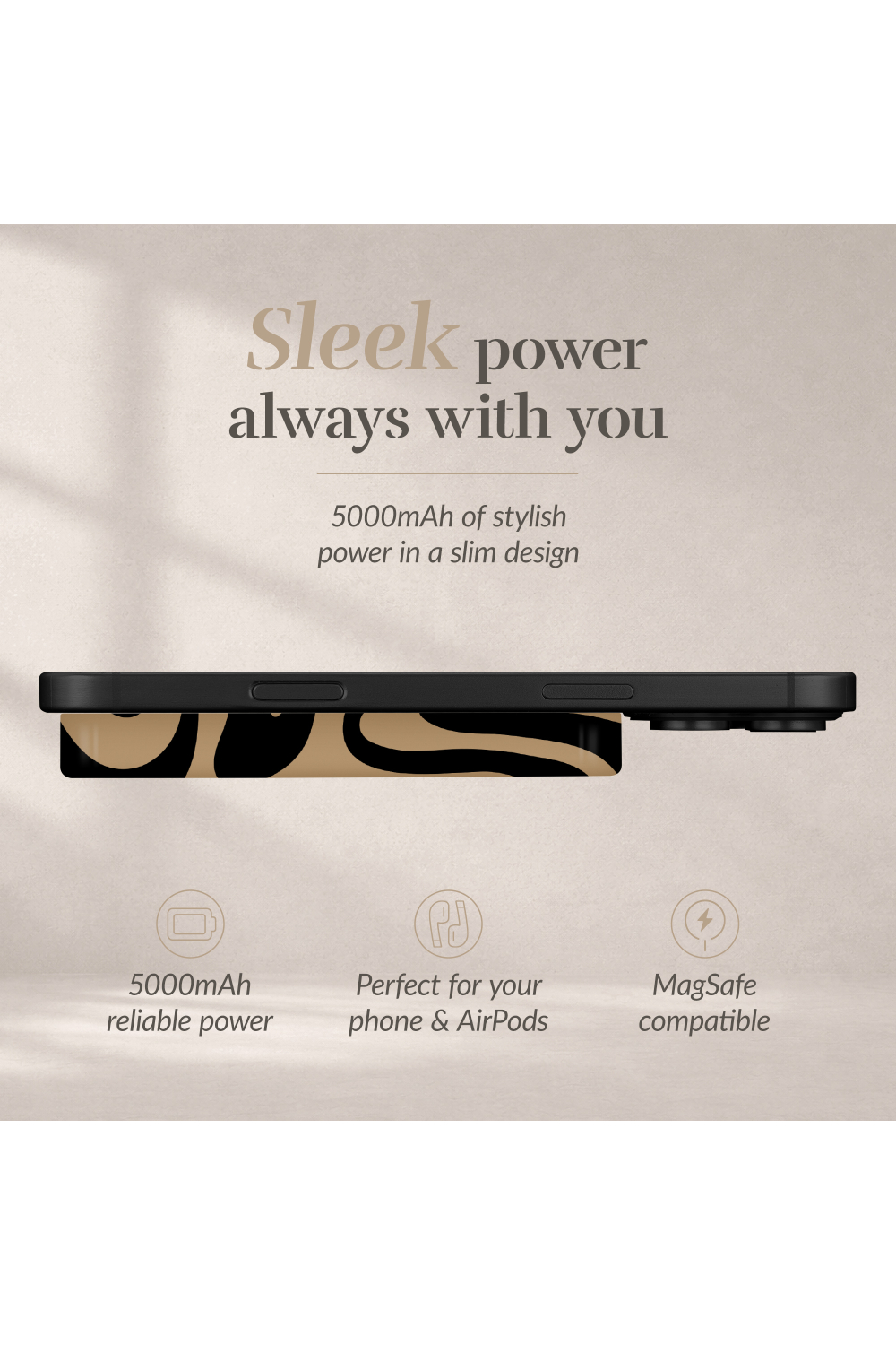 Mio By Mobilize Mio Powerbank 5000Mah With Double Sided Magsafe Compatibility Swirl - Matt - Afbeelding 5