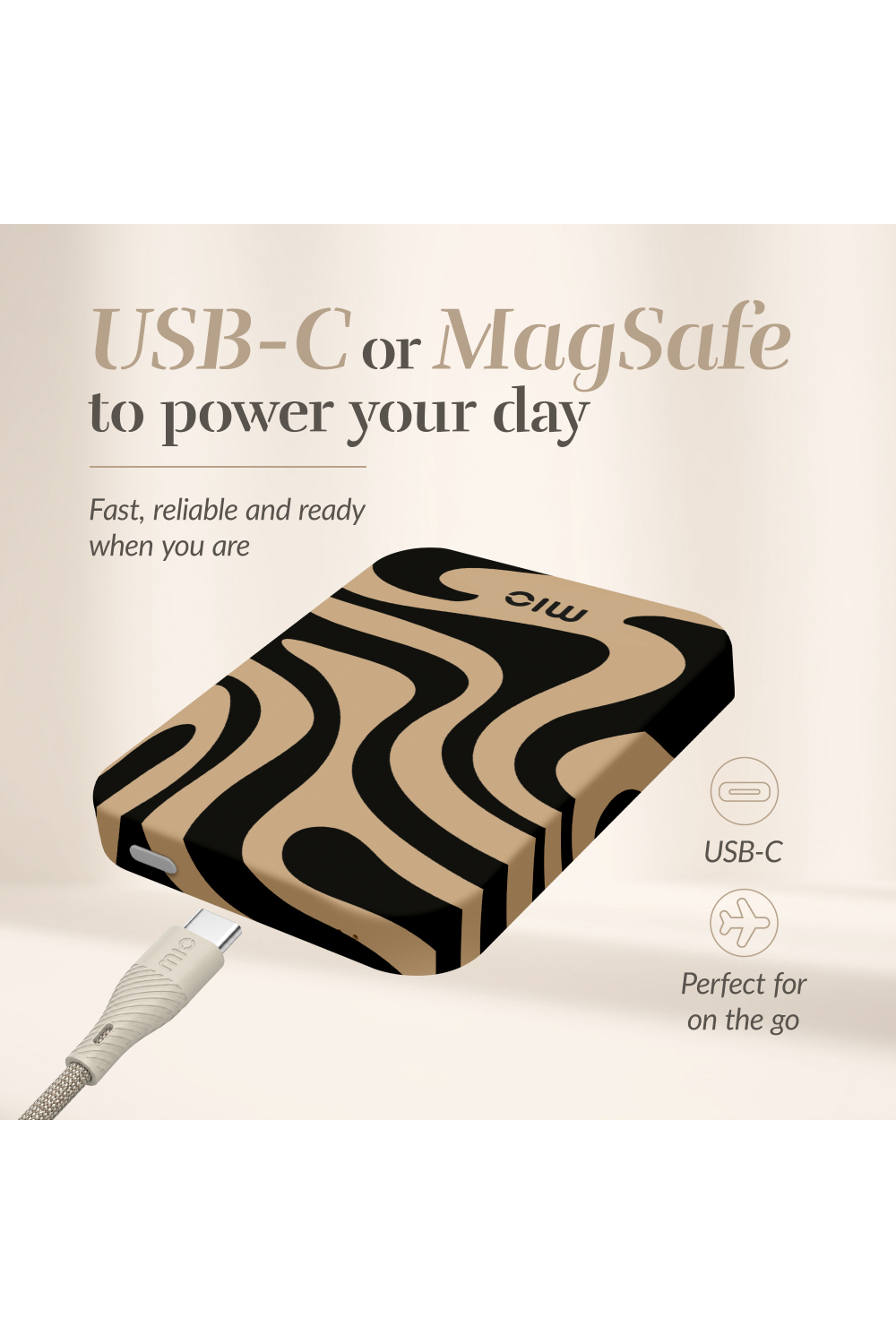 Mio By Mobilize Mio Powerbank 5000Mah With Double Sided Magsafe Compatibility Swirl - Matt - Afbeelding 7