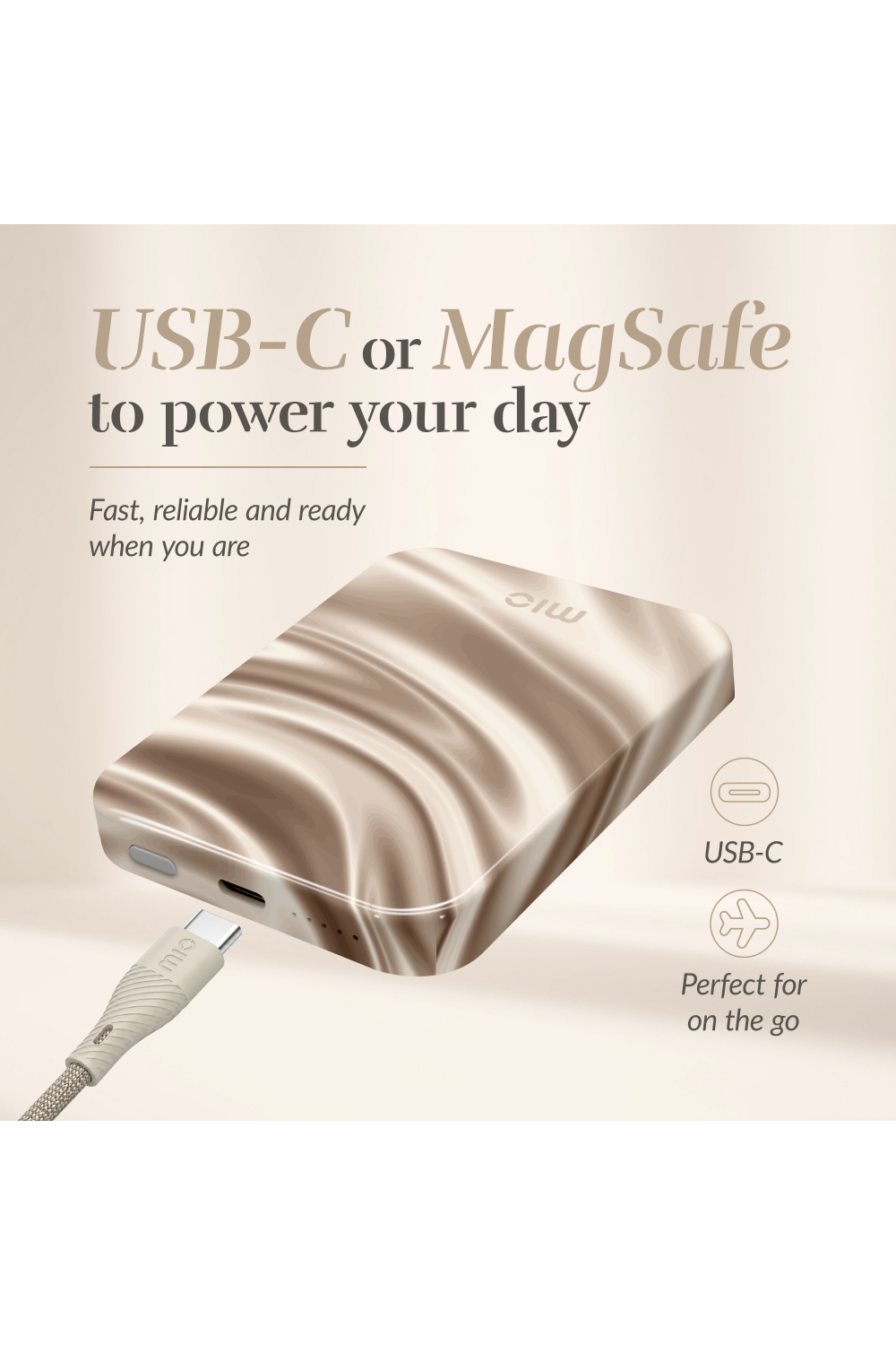 Mio By Mobilize Mio Powerbank 5000Mah With Double Sided Magsafe Compatibility Silky Dreams - Glossy - Afbeelding 7