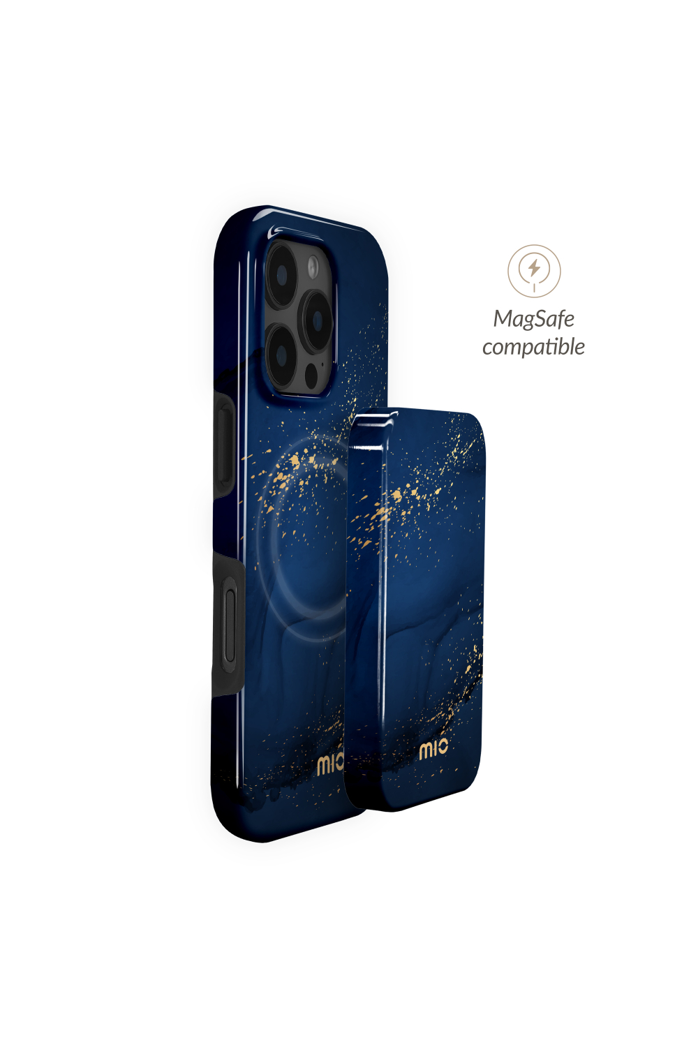 Mio By Mobilize Mio Powerbank 5000Mah With Double Sided Magsafe Compatibility Midnight Sparkle - Glossy