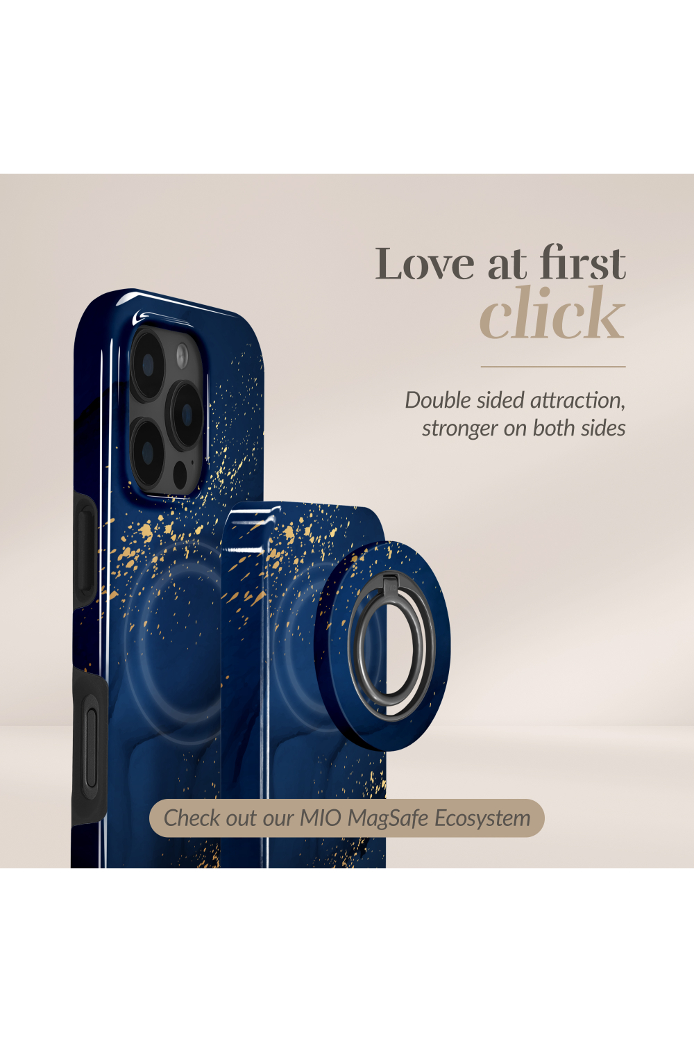 Mio By Mobilize Mio Powerbank 5000Mah With Double Sided Magsafe Compatibility Midnight Sparkle - Glossy - Afbeelding 4