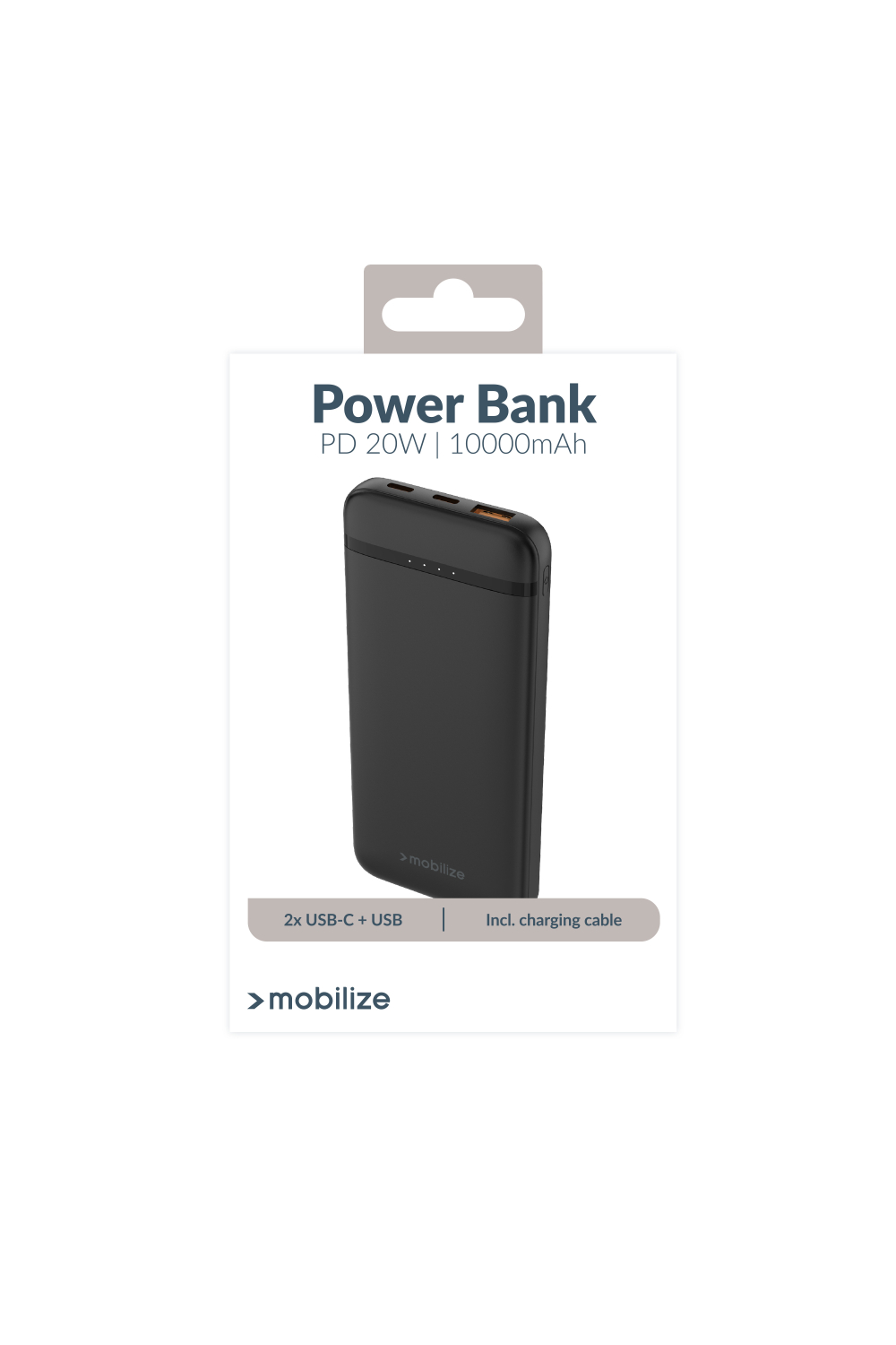 Mobilize Power Bank 10000Mah Pd 20W Black - Afbeelding 10