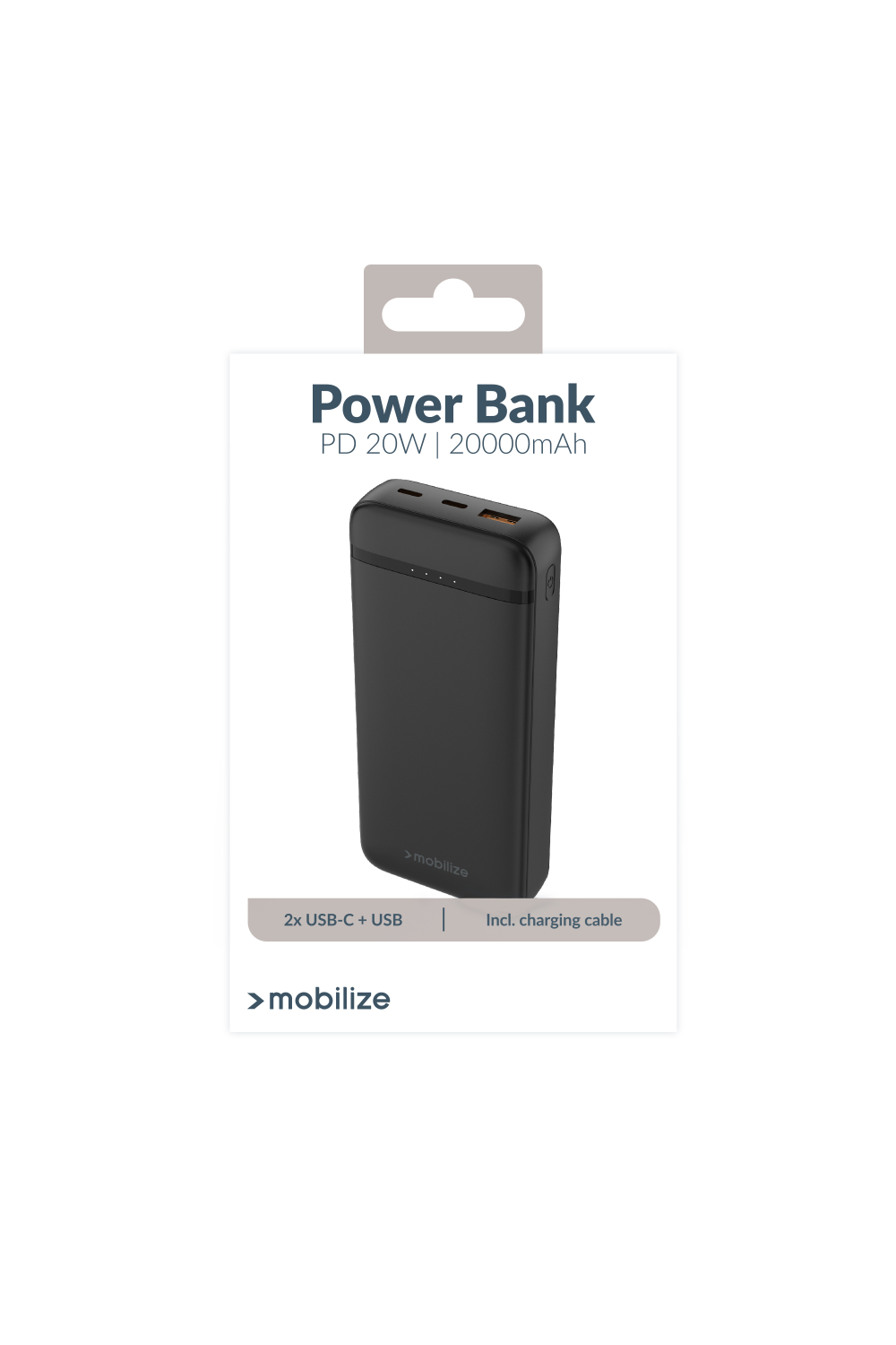 Mobilize Power Bank 20000Mah Pd 20W Black - Afbeelding 10
