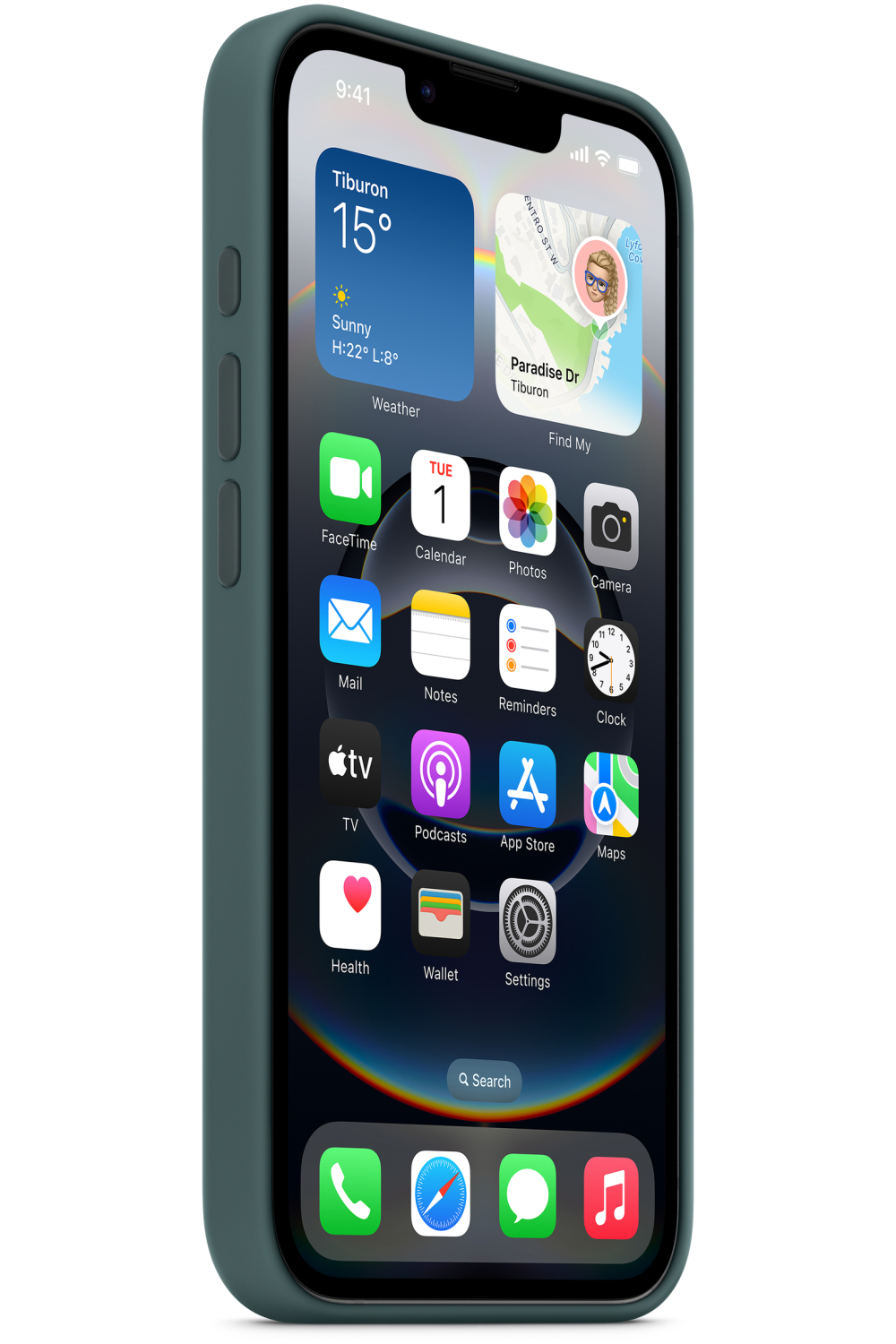 Apple Md3X4Zm/A Apple Silicone Case Iphone 16E Lake Green - Afbeelding 3