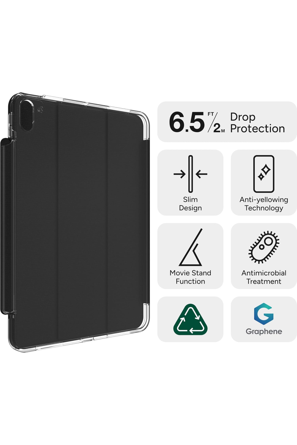 Zagg Crystal Palace Folio Case For Apple Ipad Pro 11 (2024/2025) - Afbeelding 2
