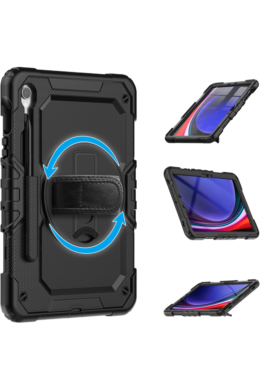 Xccess Survivor All-Round Case Samsung Galaxy Tab S10 Fe+ 13.1 Black (Screenless) - Afbeelding 3