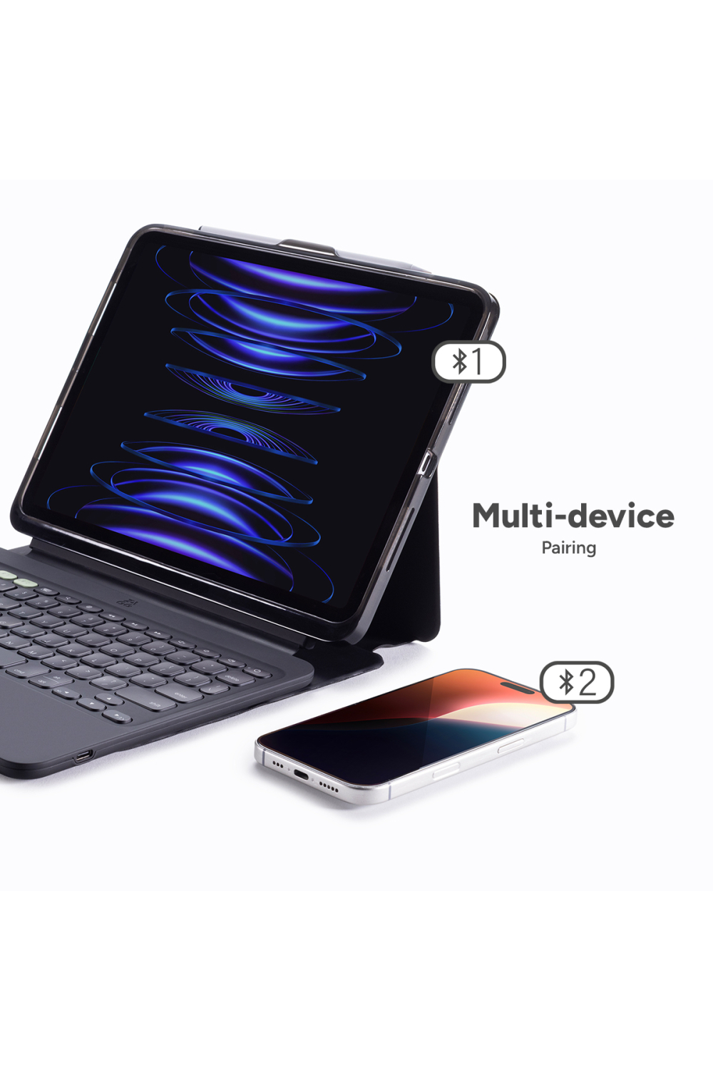 Zagg Pro Keys 2 Bluetooth Keyboard Case For Apple Ipad Air 10.9 (2020/2022)/Air 11 (2024/2025/2026) Qwerty Black - Afbeelding 7