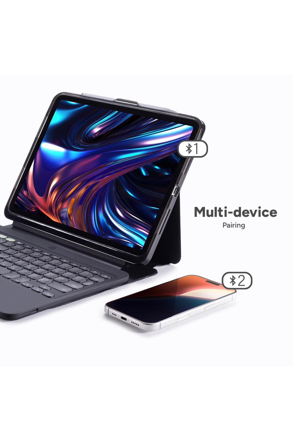 Zagg Pro Keys 2 Bluetooth Keyboard Case For Apple Ipad Pro 11 (2024/2025) Qwerty Black - Afbeelding 7