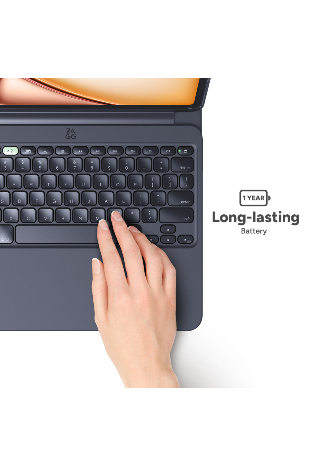 Zagg Pro Keys 2 Bluetooth Keyboard Case For Apple Ipad Air 13 (2024/2025/2026) Qwerty Black - Afbeelding 6
