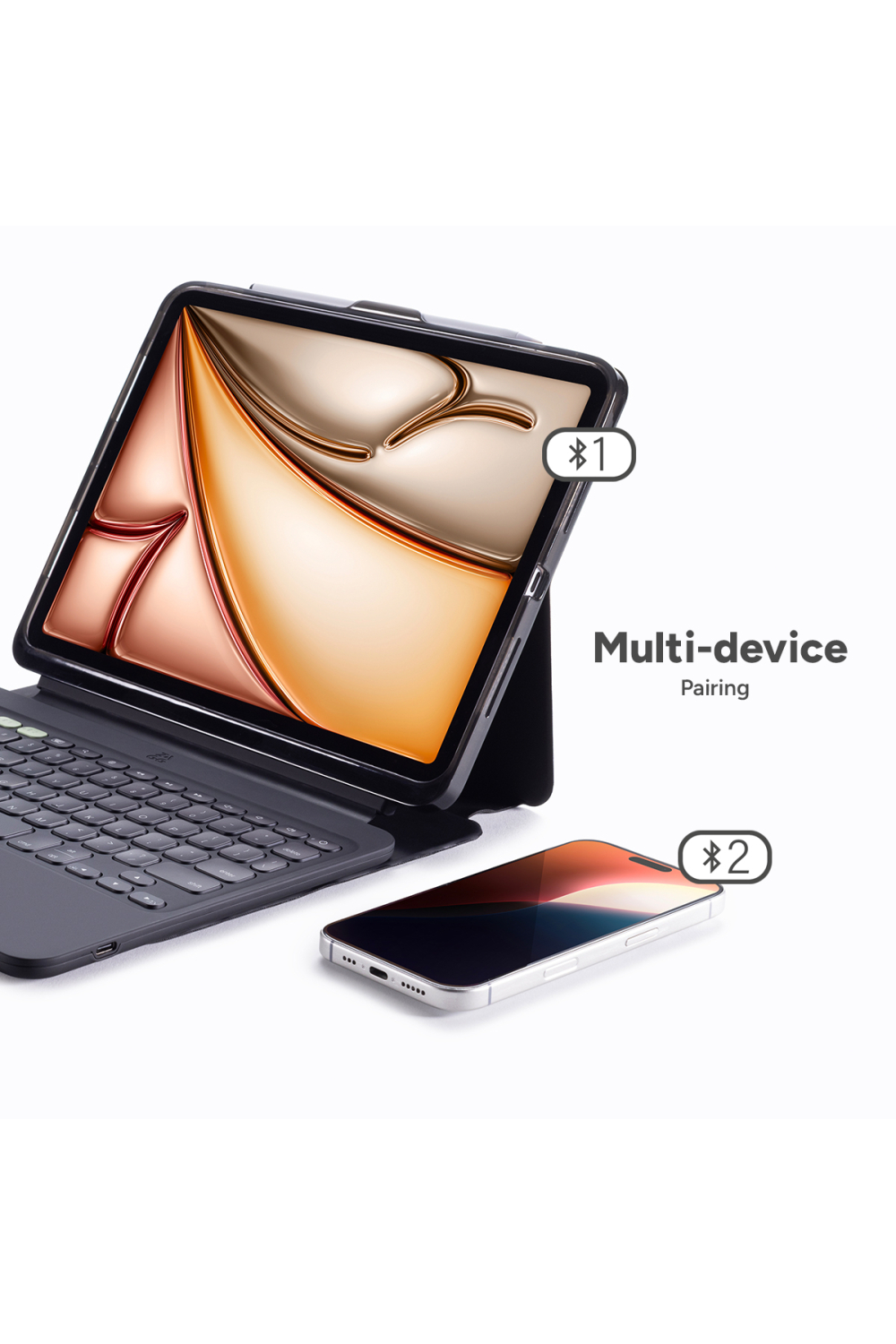 Zagg Pro Keys 2 Bluetooth Keyboard Case For Apple Ipad Air 13 (2024/2025/2026) Qwerty Black - Afbeelding 7