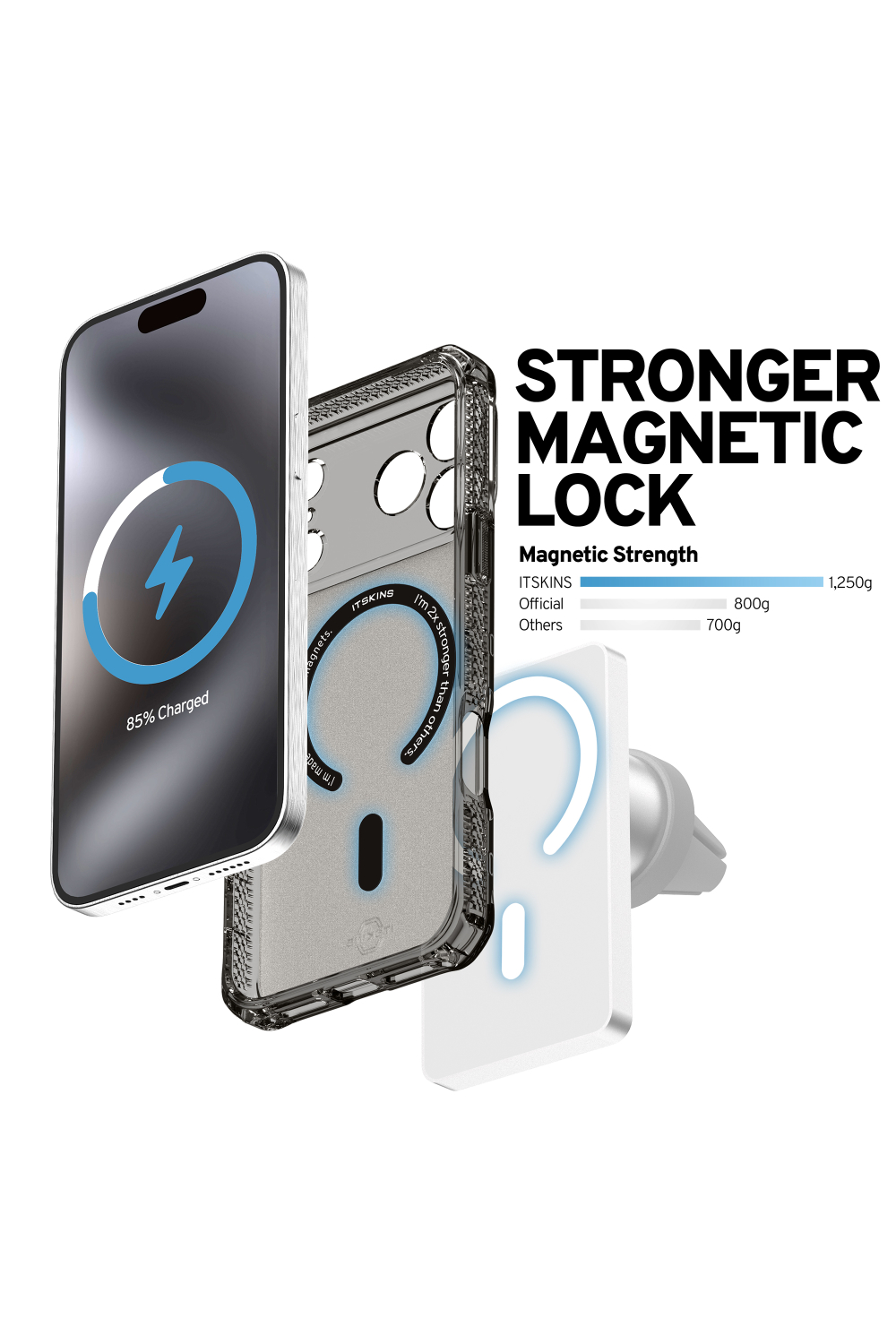 Itskins Level 2 Hybridmagfrost_R For Apple Iphone 17 Pro Max/18 Pro Max Black - Afbeelding 8
