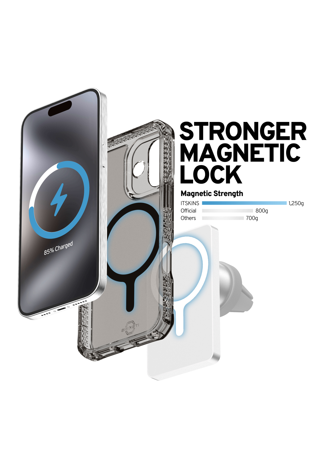 Itskins Level 2 Hybridmagfrost_R For Apple Iphone 17 Black - Afbeelding 8