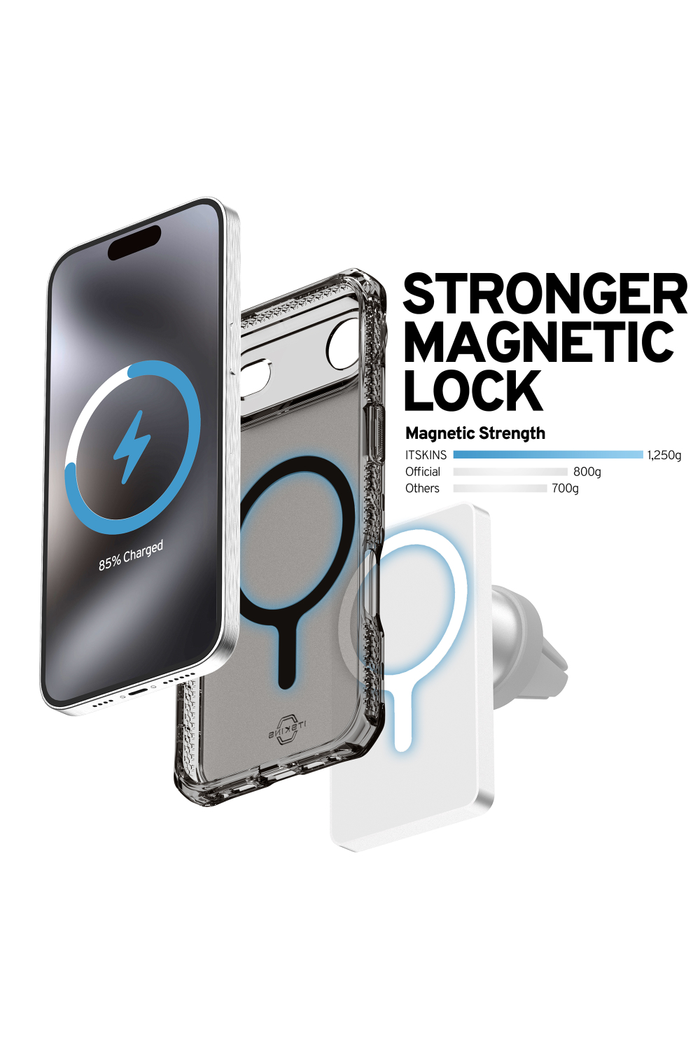 Itskins Level 2 Hybridmagfrost_R For Apple Iphone Air Black - Afbeelding 8