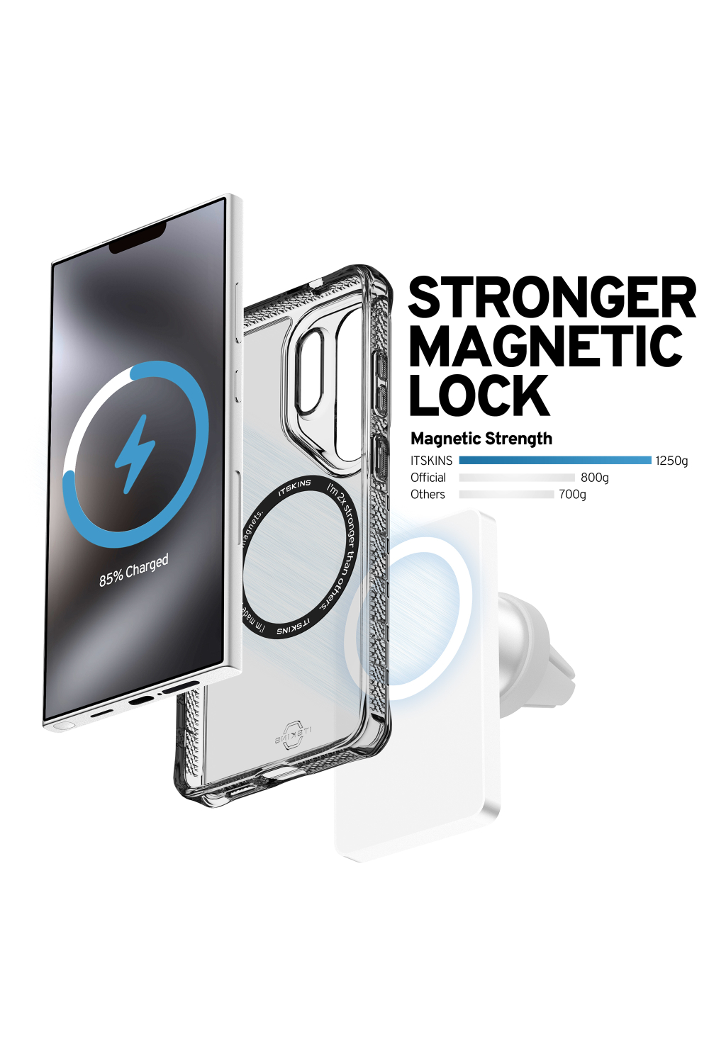 Itskins Level 2 Hybridmagclear_R For Samsung Galaxy S26 Ultra Smoke - Afbeelding 8