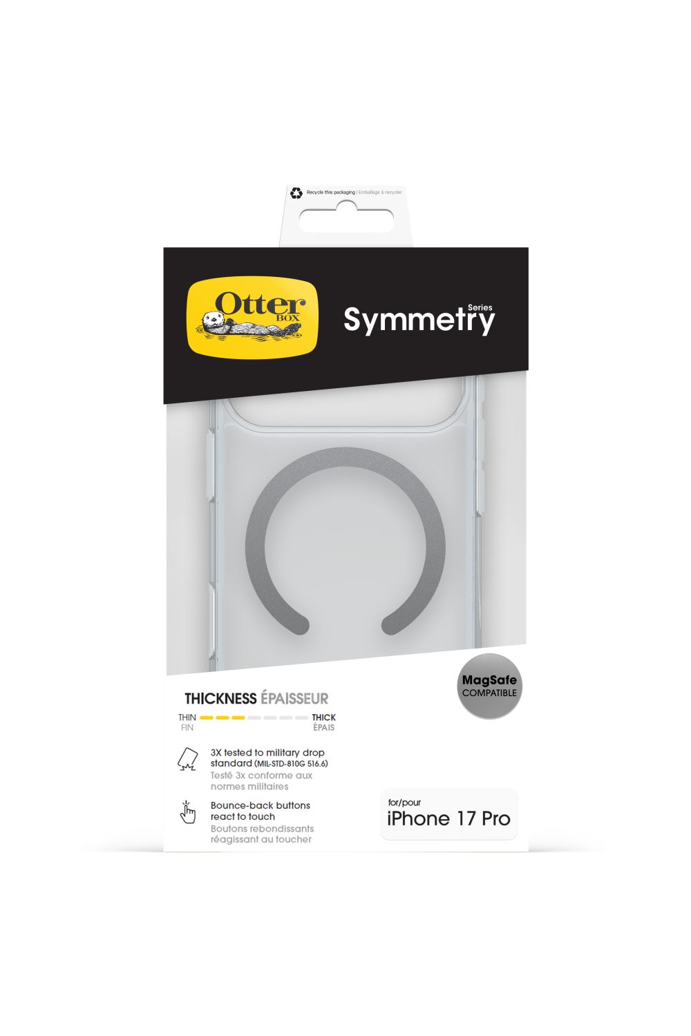 Otterbox Symmetry+ Clear Case Apple Iphone 17 Pro Clear - Afbeelding 5