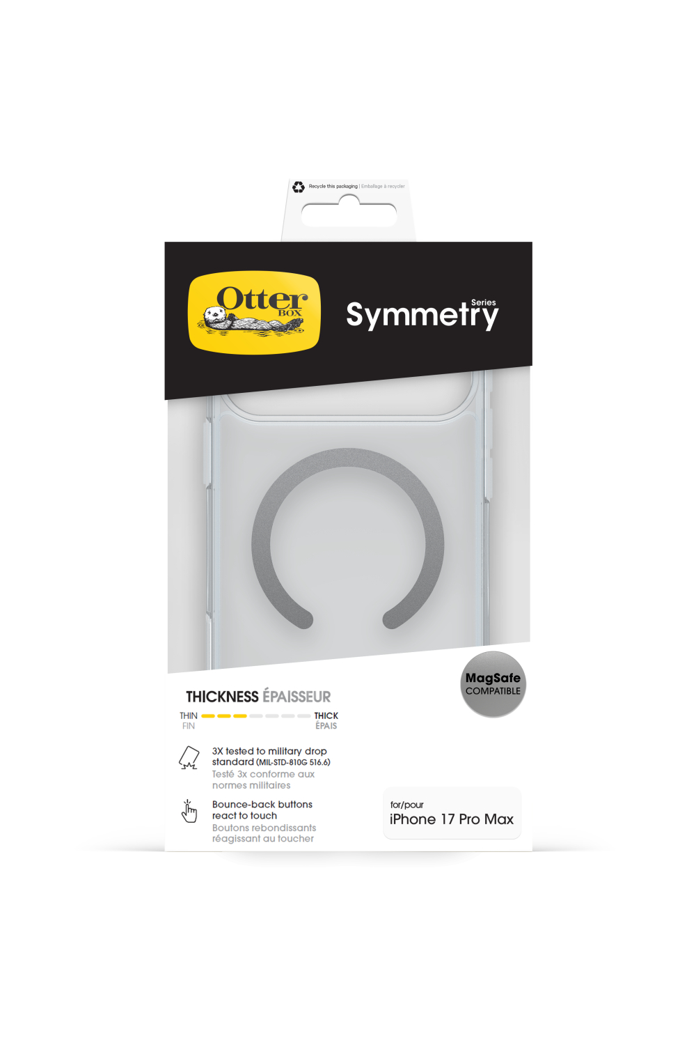 Otterbox Symmetry+ Clear Case Apple Iphone 17 Pro Max Clear - Afbeelding 5