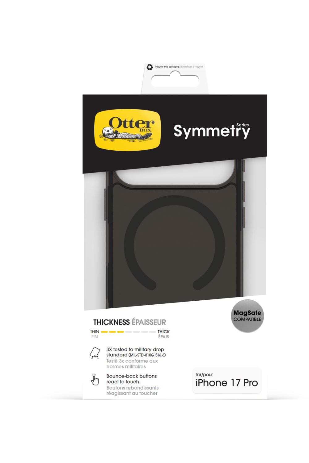 Otterbox Symmetry+ Case Apple Iphone 17 Pro Black - Afbeelding 5
